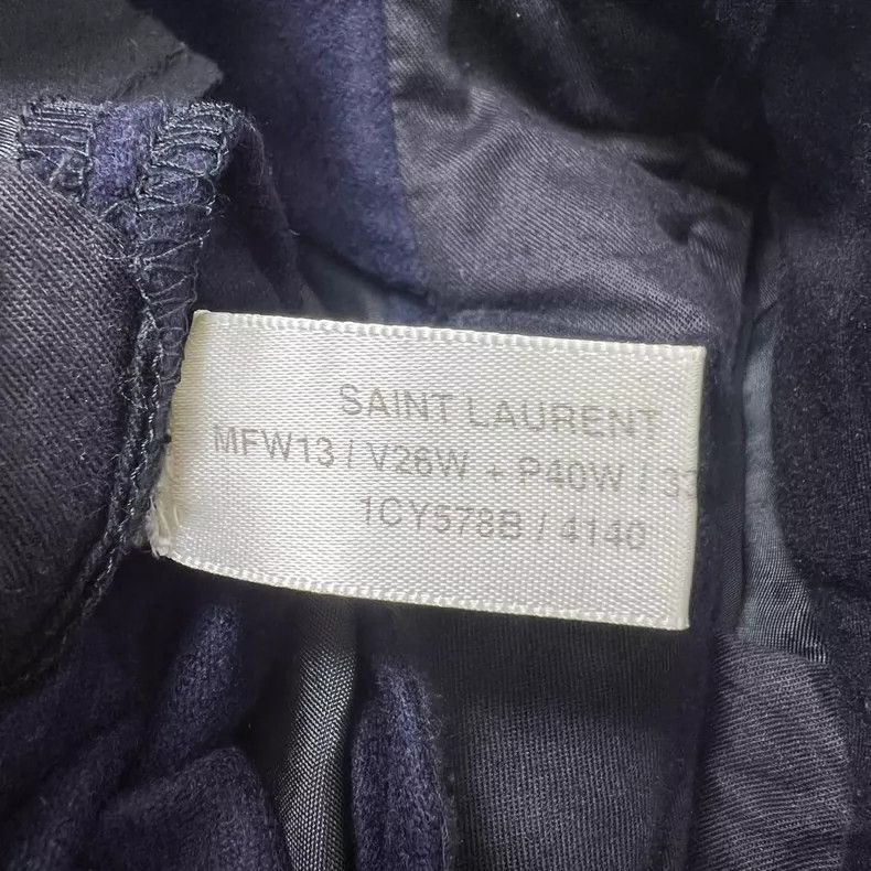 Saint Laurent Paris Saint Laurent size US 46 13fw first year dark blue trouser Size US 30 / EU 46 - 5 Thumbnail