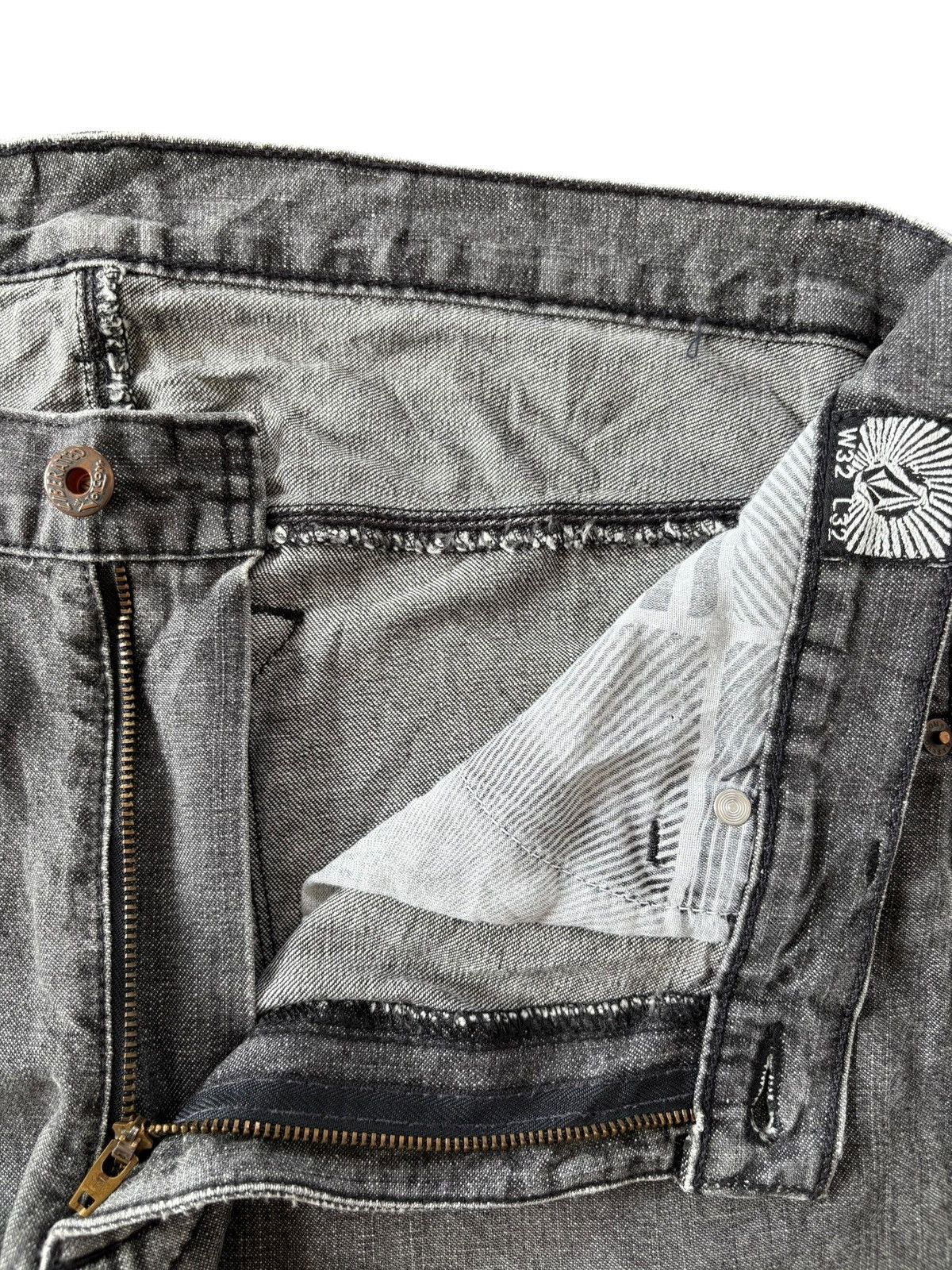 Volcom Vintage Volcom Charcoal Wash Baggy Skate Jeans Size US 34 / EU 50 - 3 Thumbnail