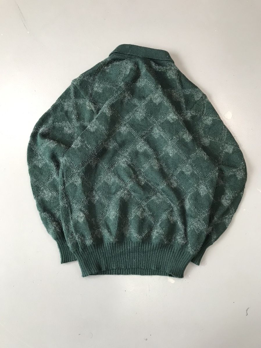 Designer × Vintage Rare vintage crocodile coller knit sweater Size US L / EU 52-54 / 3 - 7 Thumbnail