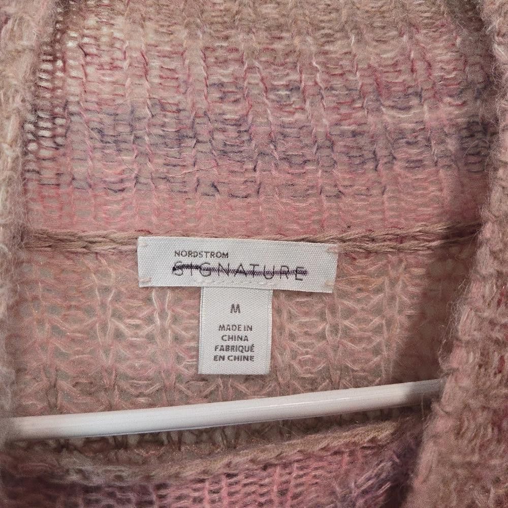 Nordstrom Nordstrom Signature Pink Striped Sweater Size M / US 6-8 / IT 42-44 - 4 Thumbnail