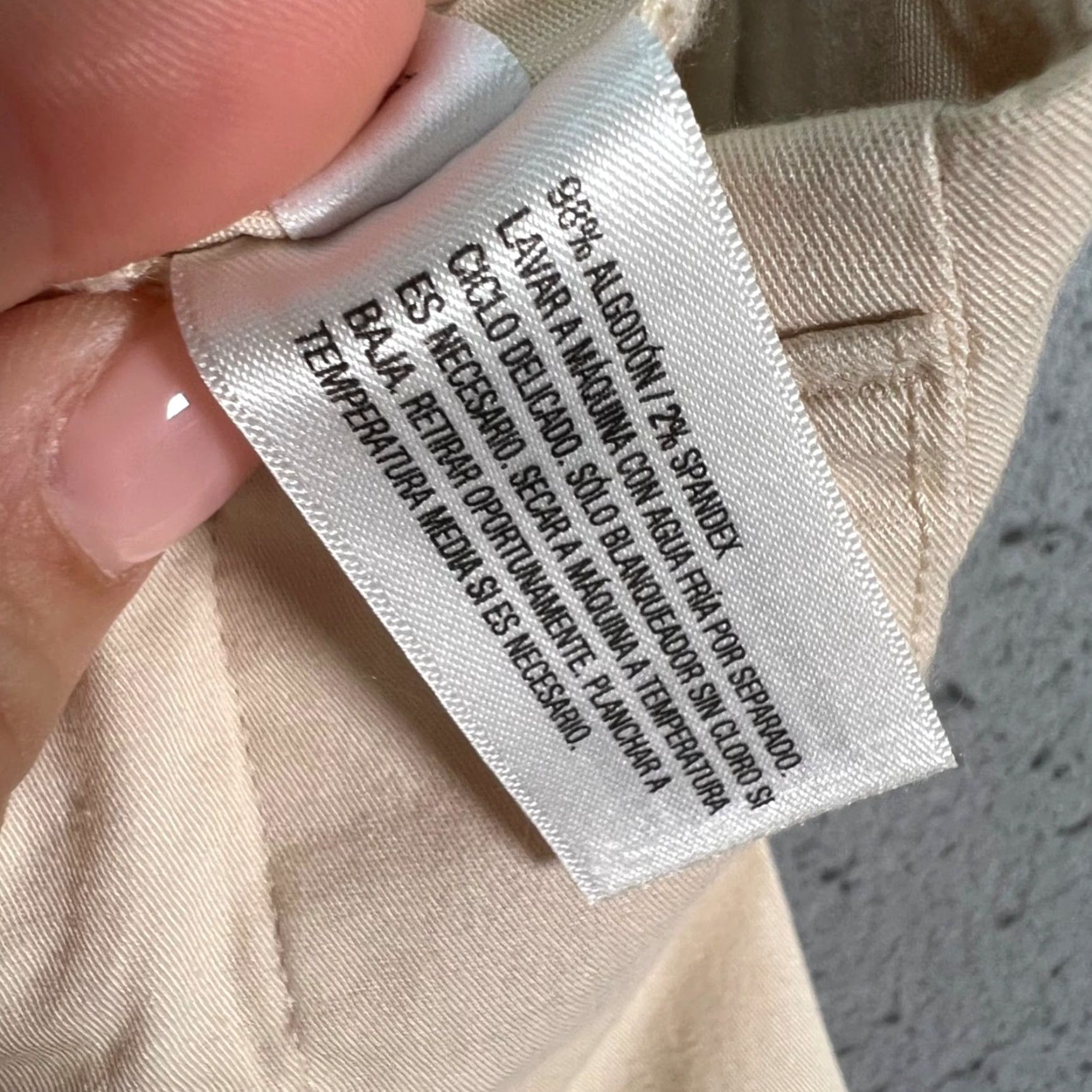 Vintage A New Day Womens Pant Cargo Wide-Leg Beige Stretch Cotton Blend High Rise 4R Size 27" / US 4 / IT 40 - 6 Thumbnail