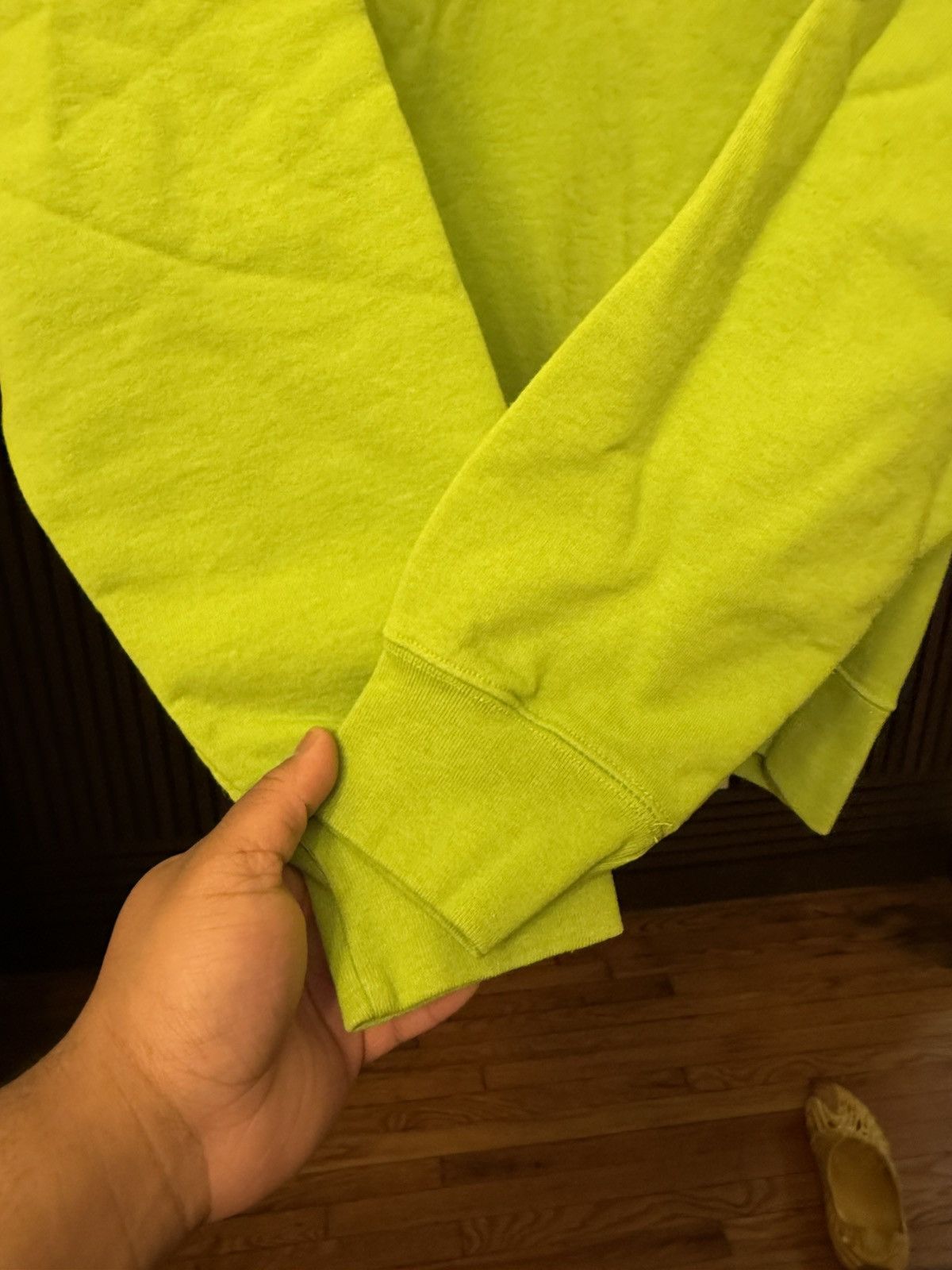 Supreme SUPREME CUTOUT BOX LOGO CREWNECK SWEATSHIRT LIME SS20 Medium Size US M / EU 48-50 / 2 - 4 Thumbnail