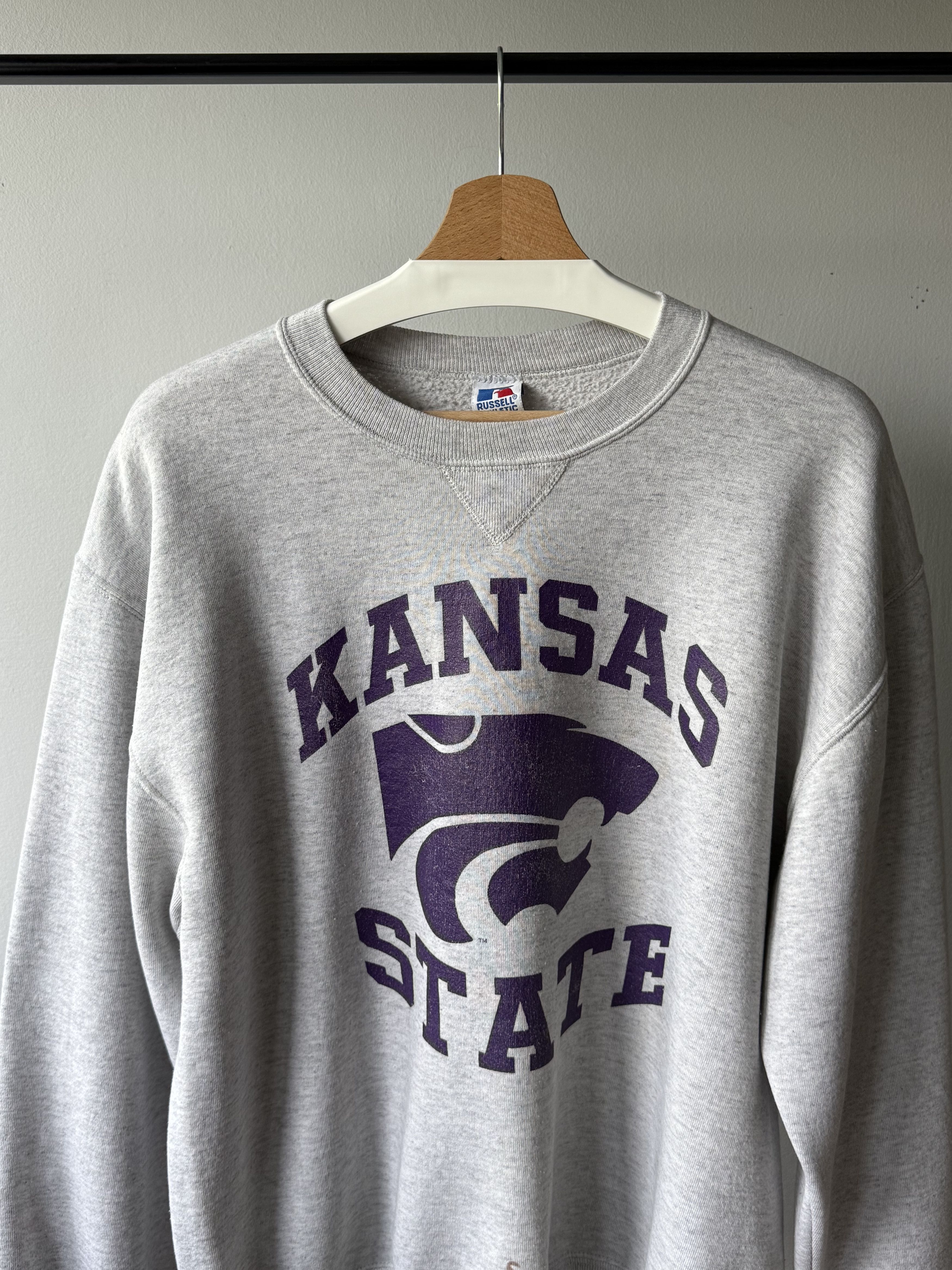 Russell Athletic Vintage Russel Athletic Kansas State Sweatshirt Made in USA Size US L / EU 52-54 / 3 - 3 Thumbnail