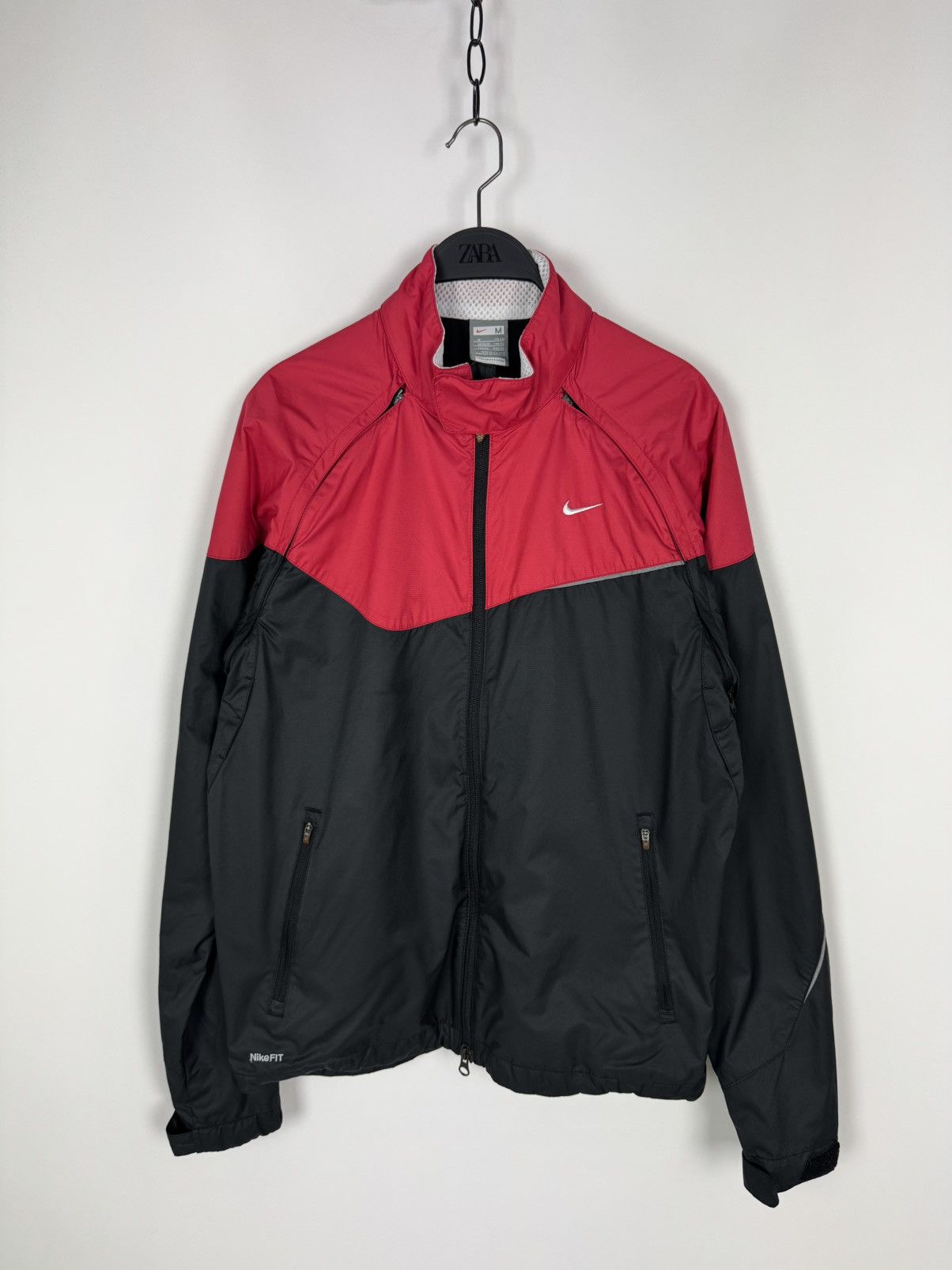 Nike Nike 2in1 Paneled Nylon Vented Running Jacket Size US M / EU 48-50 / 2 - 4 Thumbnail
