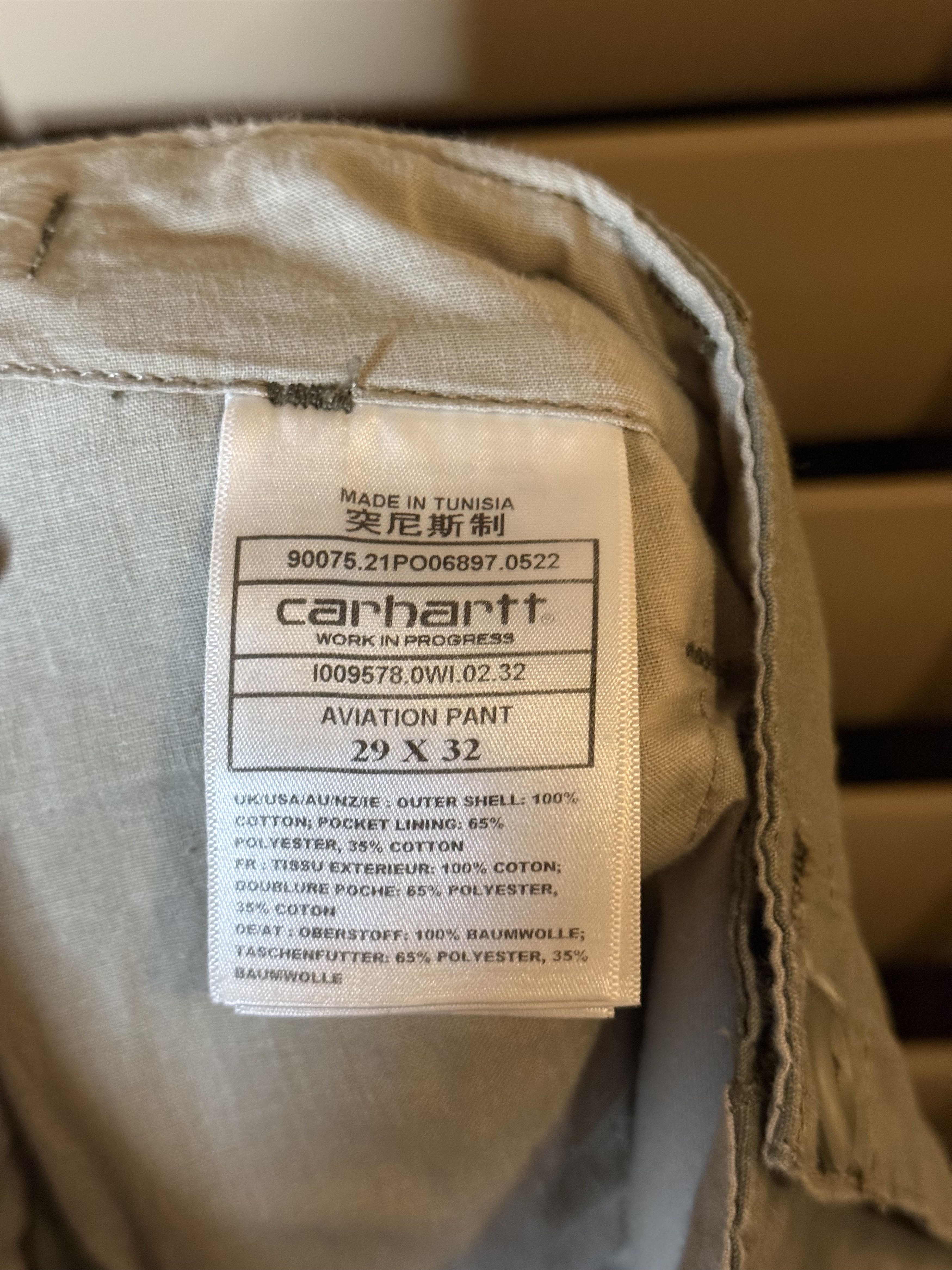 Carhartt Wip Carhartt WIP Aviation Cargo Pant Olive (29x32) Size US 29 - 6 Thumbnail