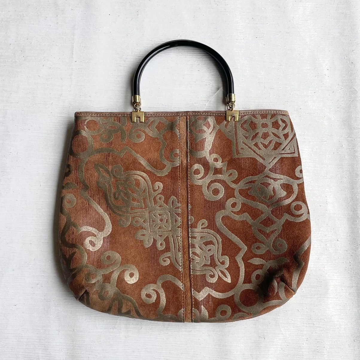Leather × Vintage Vintage Suede Leather Tote Size ONE SIZE - 16 Thumbnail