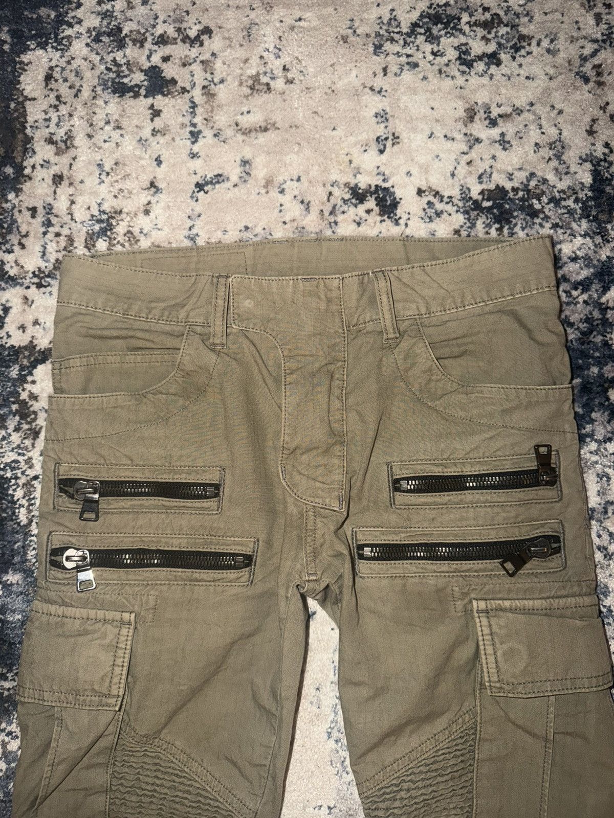 Balmain Balmain 4 Zipper Cargo Pants Size US 27 - 3 Thumbnail