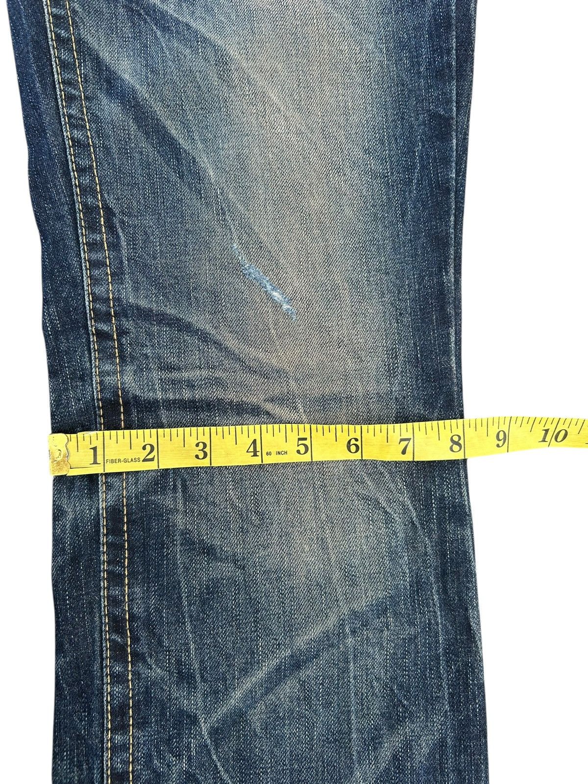 Kapital FLARE YOSHITOMO NARA LOLITA Vintage Distressed Denim Jeans Size US 34 / EU 50 - 18 Thumbnail