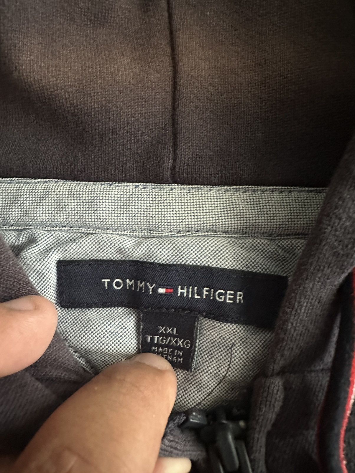 Tommy Hilfiger × Vintage Vintage Hilfiger Hoodie Size US XXL / EU 58 / 5 - 3 Thumbnail