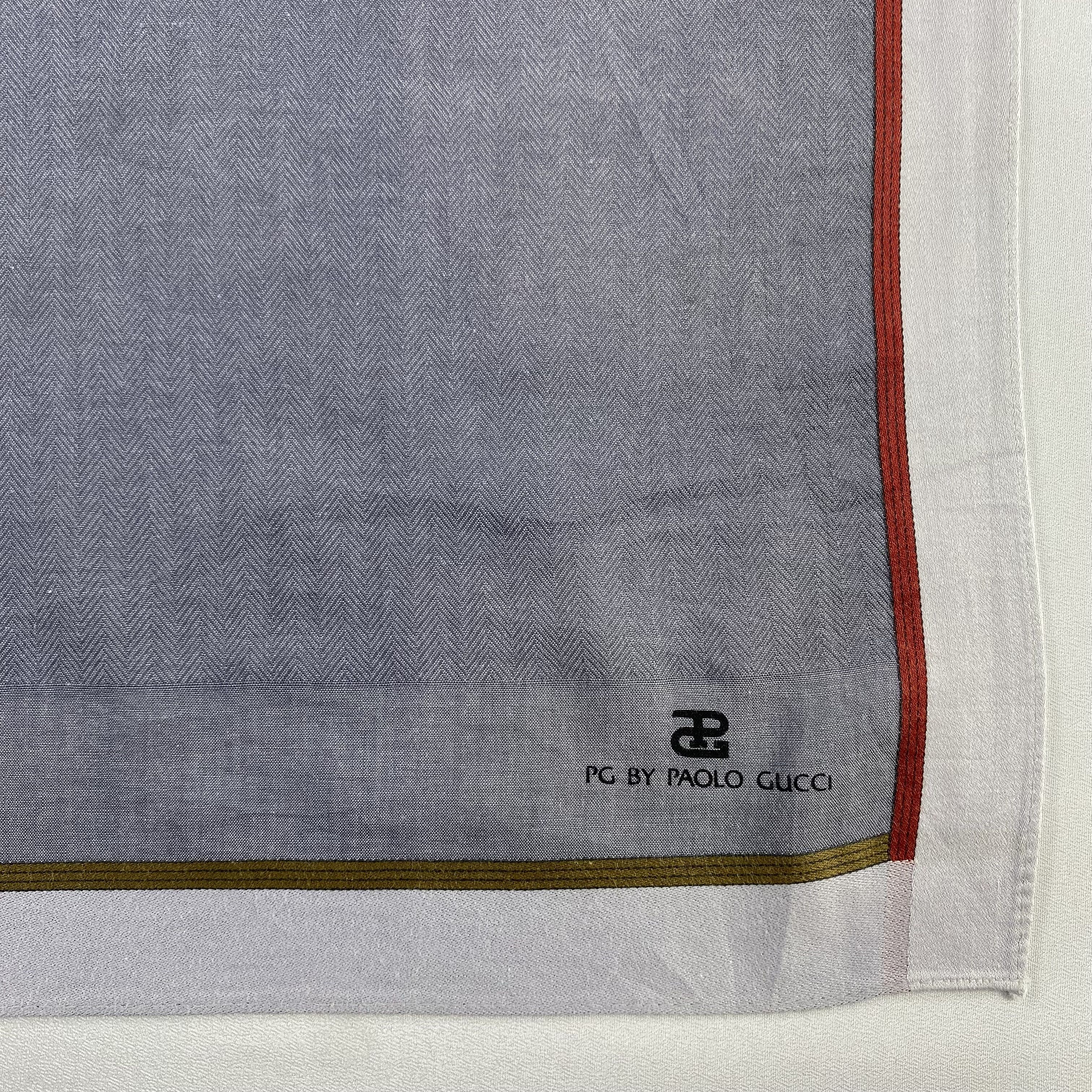 Paolo Gucci × Vintage Paolo Gucci Handkerchief / Neckerchief / Bandana-P1713 Size ONE SIZE - 3 Thumbnail