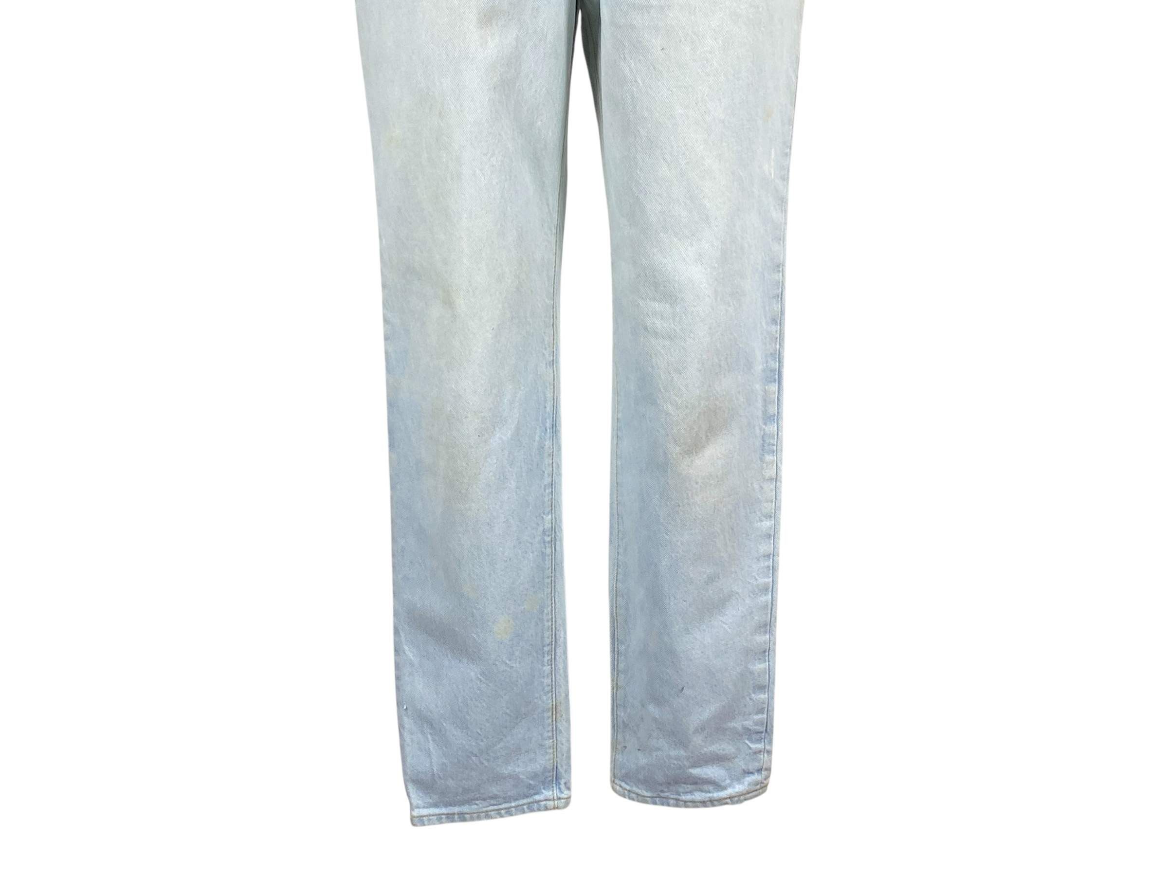 Levi's Levi's 501 Jeans Light Wash Tapered Leg Dirty Blue Jeans Size 26" / US 2 / IT 38 - 4 Thumbnail