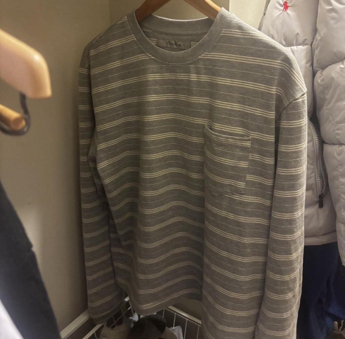Cole Henry grey striped longsleeve