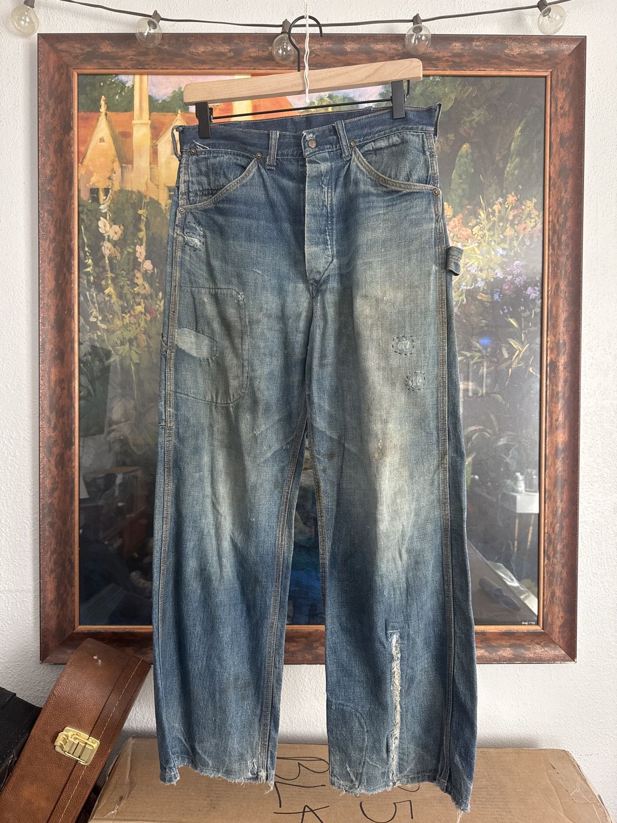 Other 1940s REPAIRED • BUCKLE BACK DENIM Size US 30 / EU 46 - 1 Thumbnail