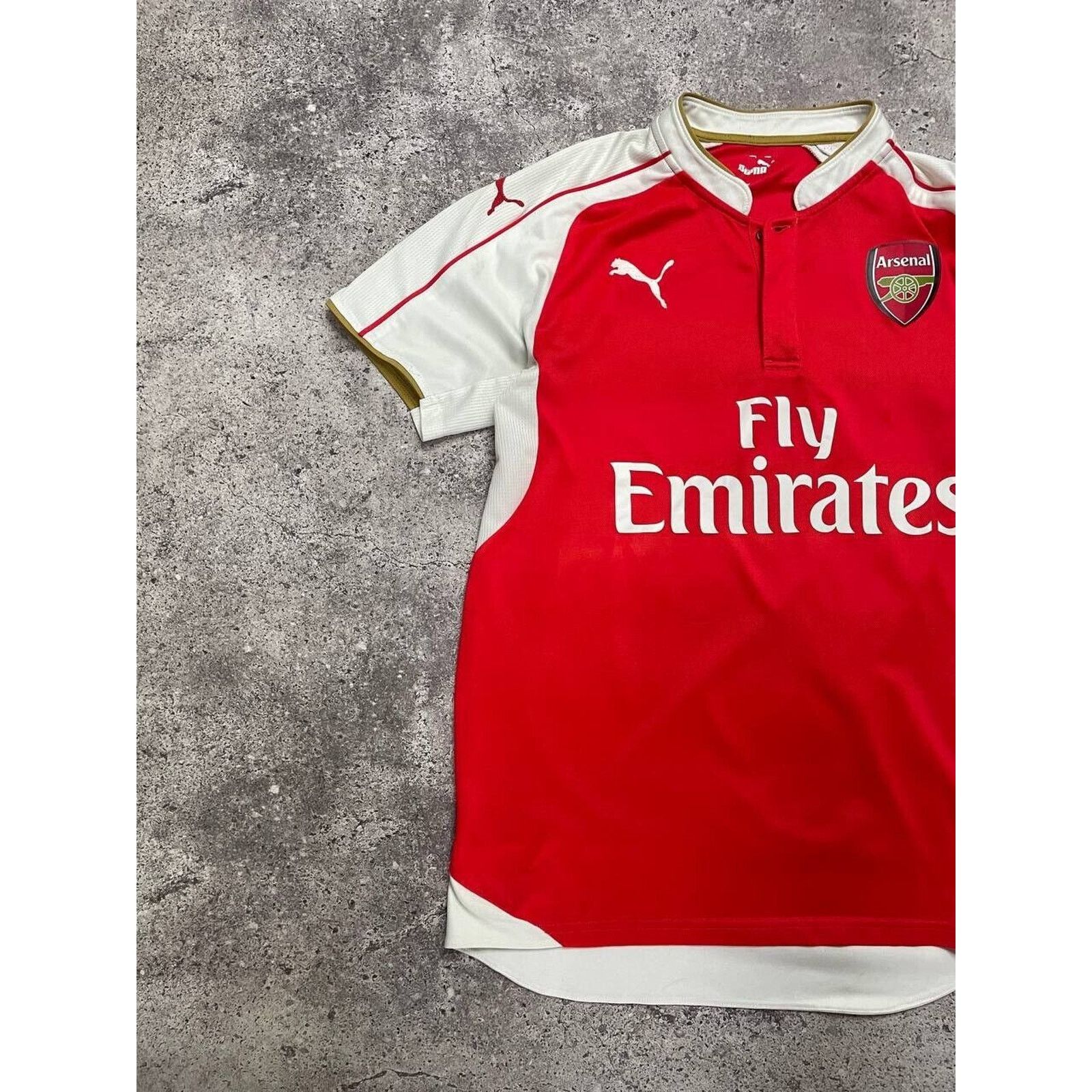 Puma Vintage Arsenal Red Soccer Jersey M Puma Fly Emirates Size US M / EU 48-50 / 2 - 4 Thumbnail