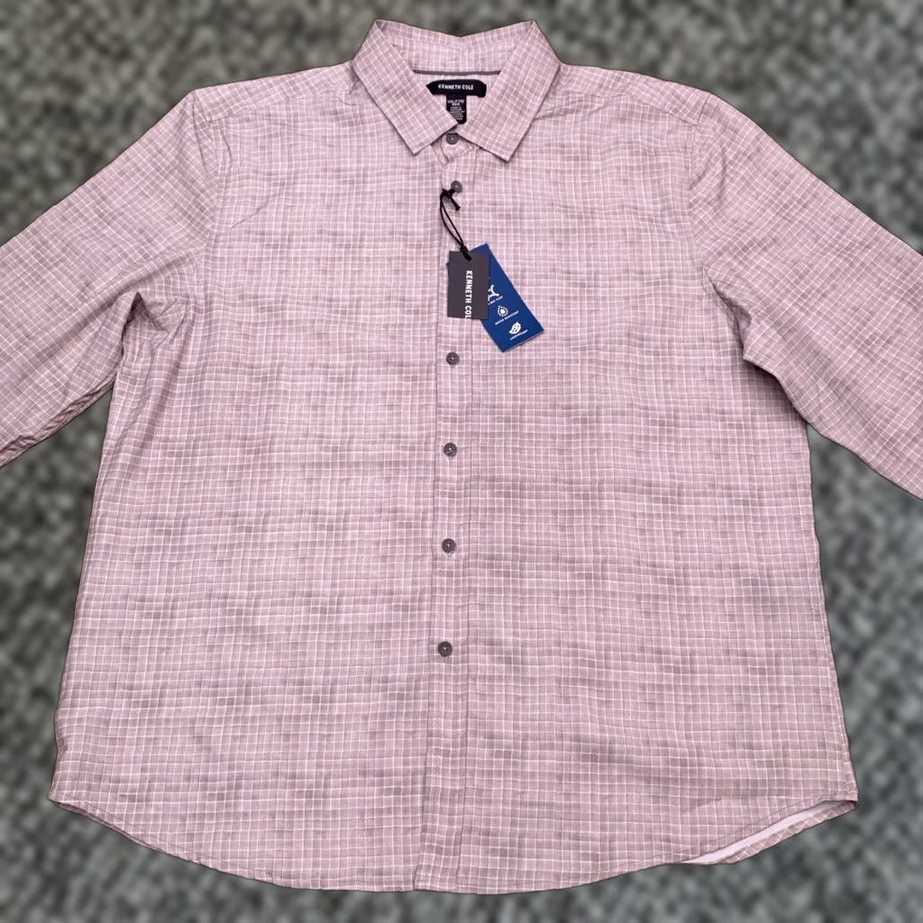 Kenneth Cole KENNETH COLE Techni Cole Shirt Mens 2XL Stretch Button Up New Size US XXL / EU 58 / 5 - 1 Thumbnail