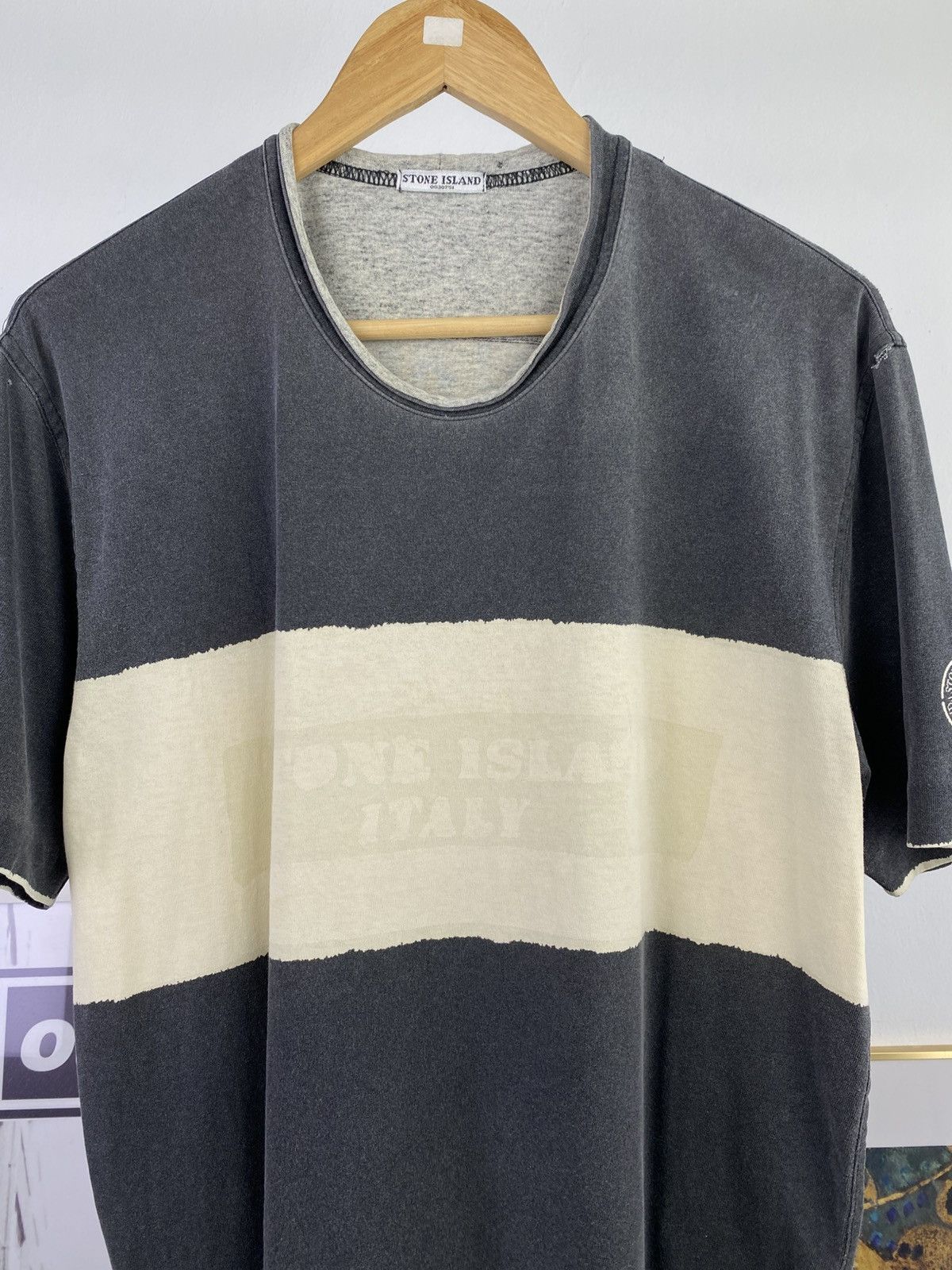 Stone Island 2006 Stone Island Spellout Tshirt Size US M / EU 48-50 / 2 - 2 Thumbnail