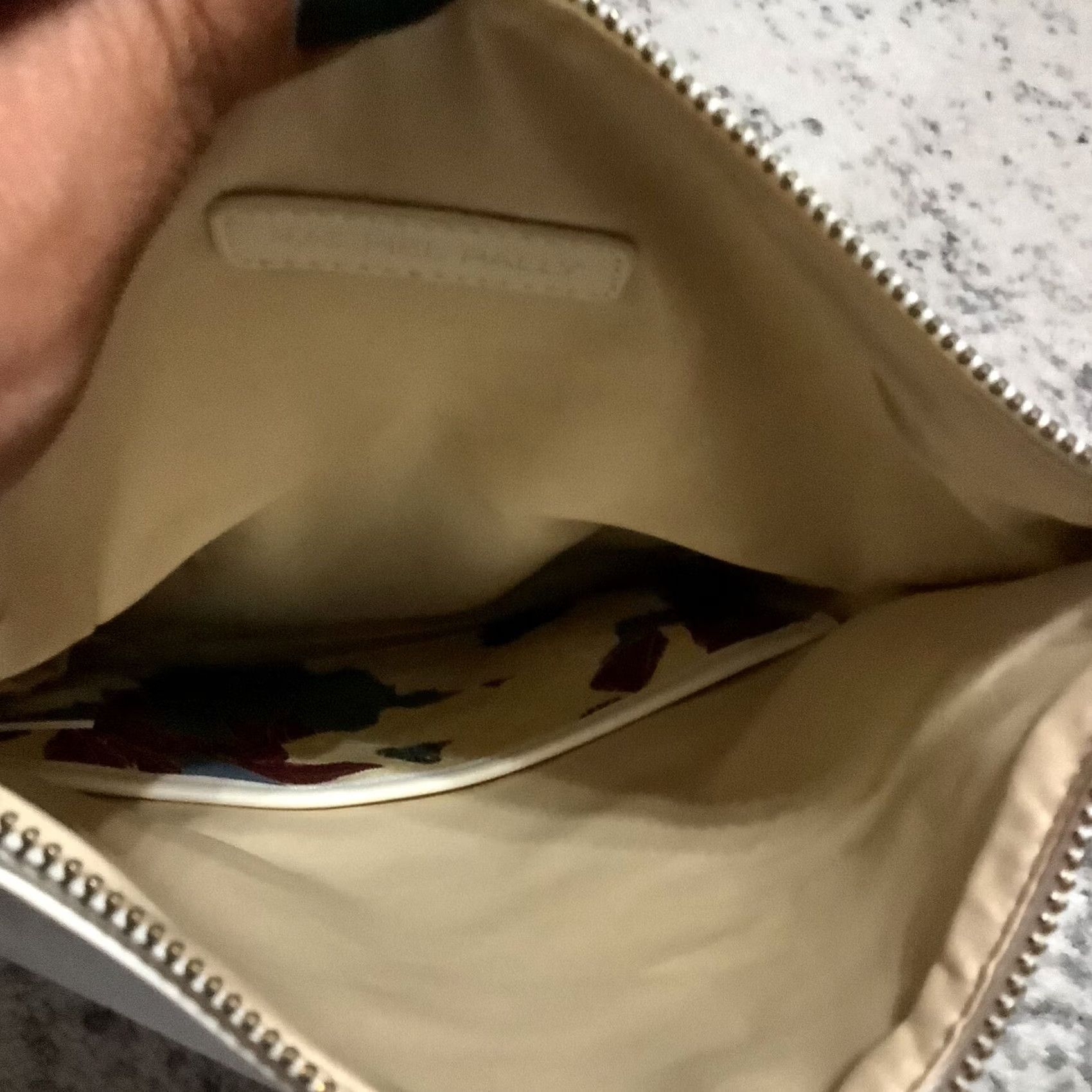 Rachel Pally VINTAGE RACHEL PALLY ANTHROPOLOGIE Floral Leather Reversible Clutch Bag Purse Wallet Women Cream White Cloth Reversible Clutch Non smoking USED ONCE Size ONE SIZE - 5 Thumbnail