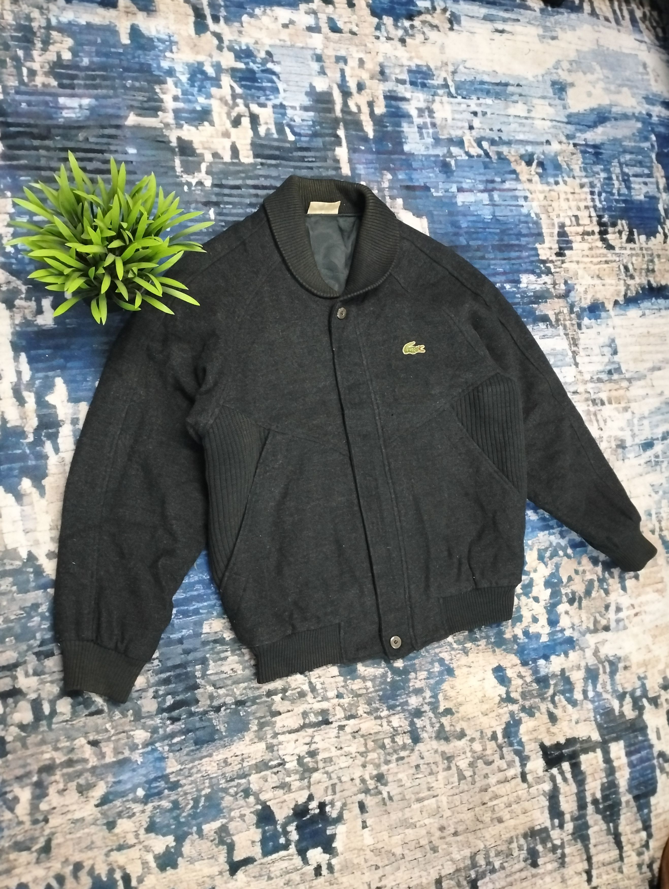Lacoste × Vintage Vintage Chemise Lacoste Wool Bomber Jacket Size US M / EU 48-50 / 2 - 1 Thumbnail