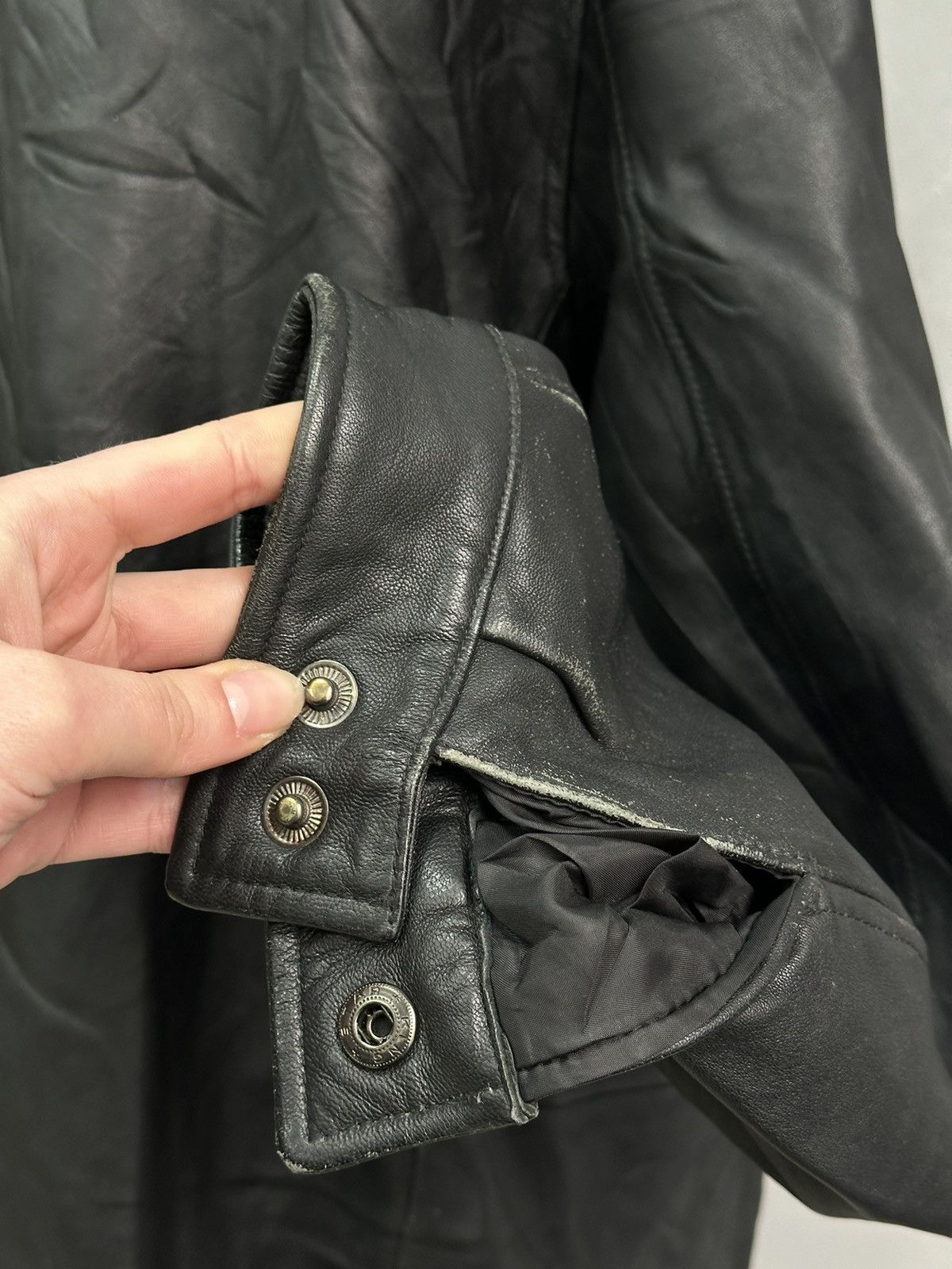 Savile Row Vintage Leather Jacket Cropped Rick Owens Style Diesel Rare Size US XL / EU 56 / 4 - 8 Thumbnail