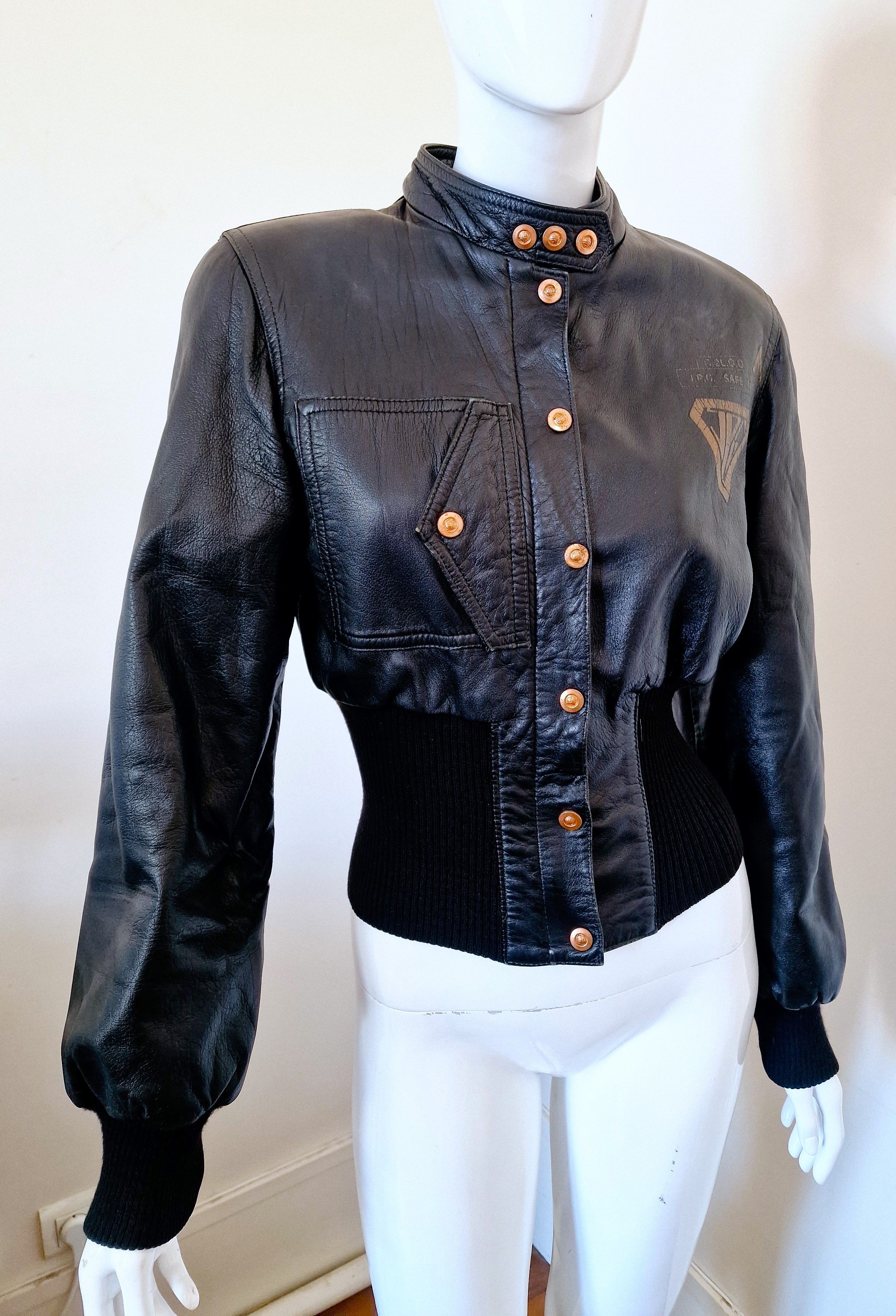 Jean Paul Gaultier Jean Paul Gaultier F/W 1995 Virus Leather XS Small Jacket Size S / US 4 / IT 40 - 8 Thumbnail