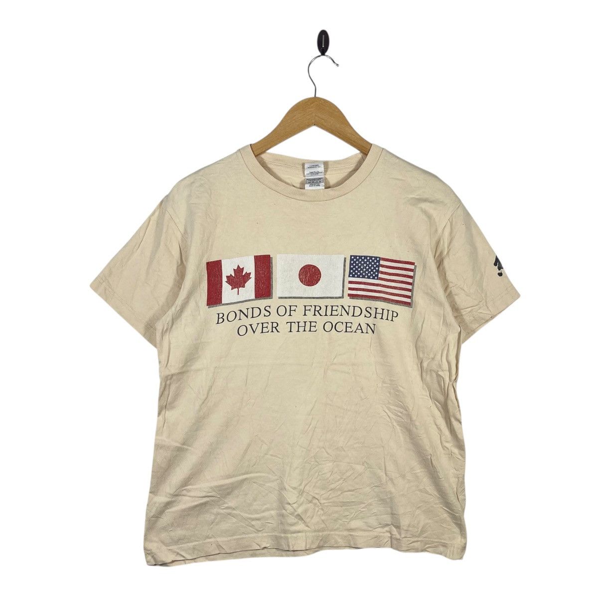 Vintage Yamate “Bonds of Friendship Over the Ocean” Graphic T-Shirt Size US M / EU 48-50 / 2 - 1 Thumbnail
