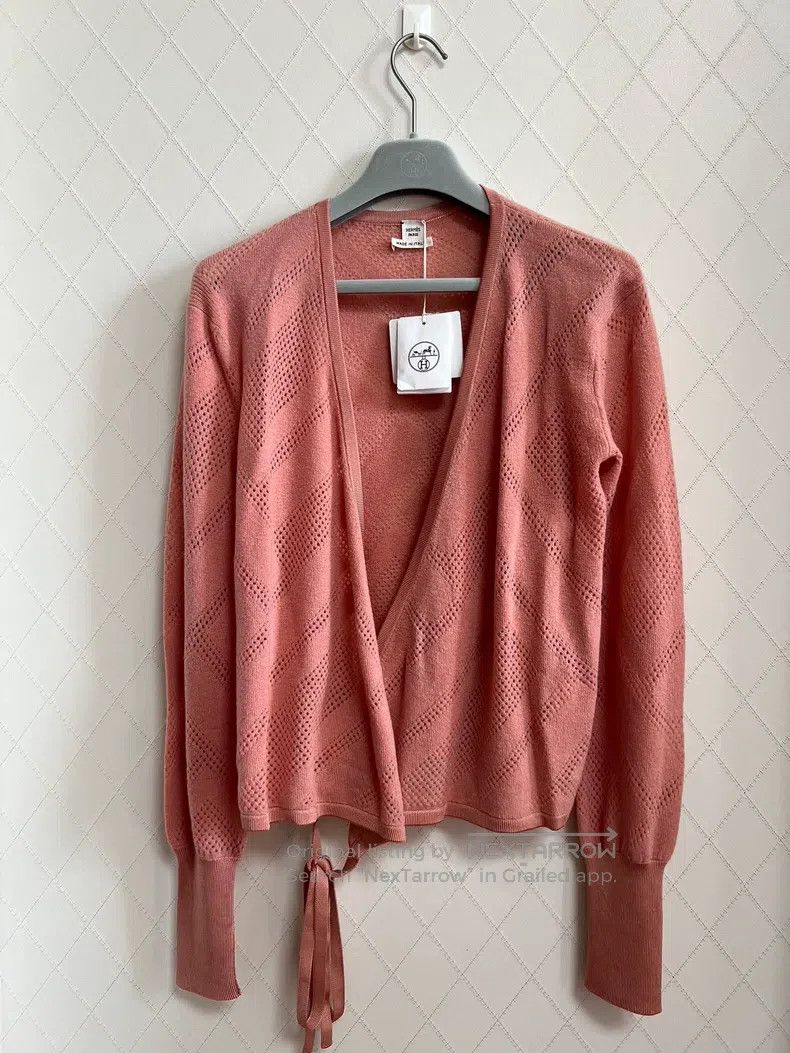 Hermes Hermes Wool sweater in exquisite orange-pink Size XXS / US 00 / IT 34 - 2 Thumbnail