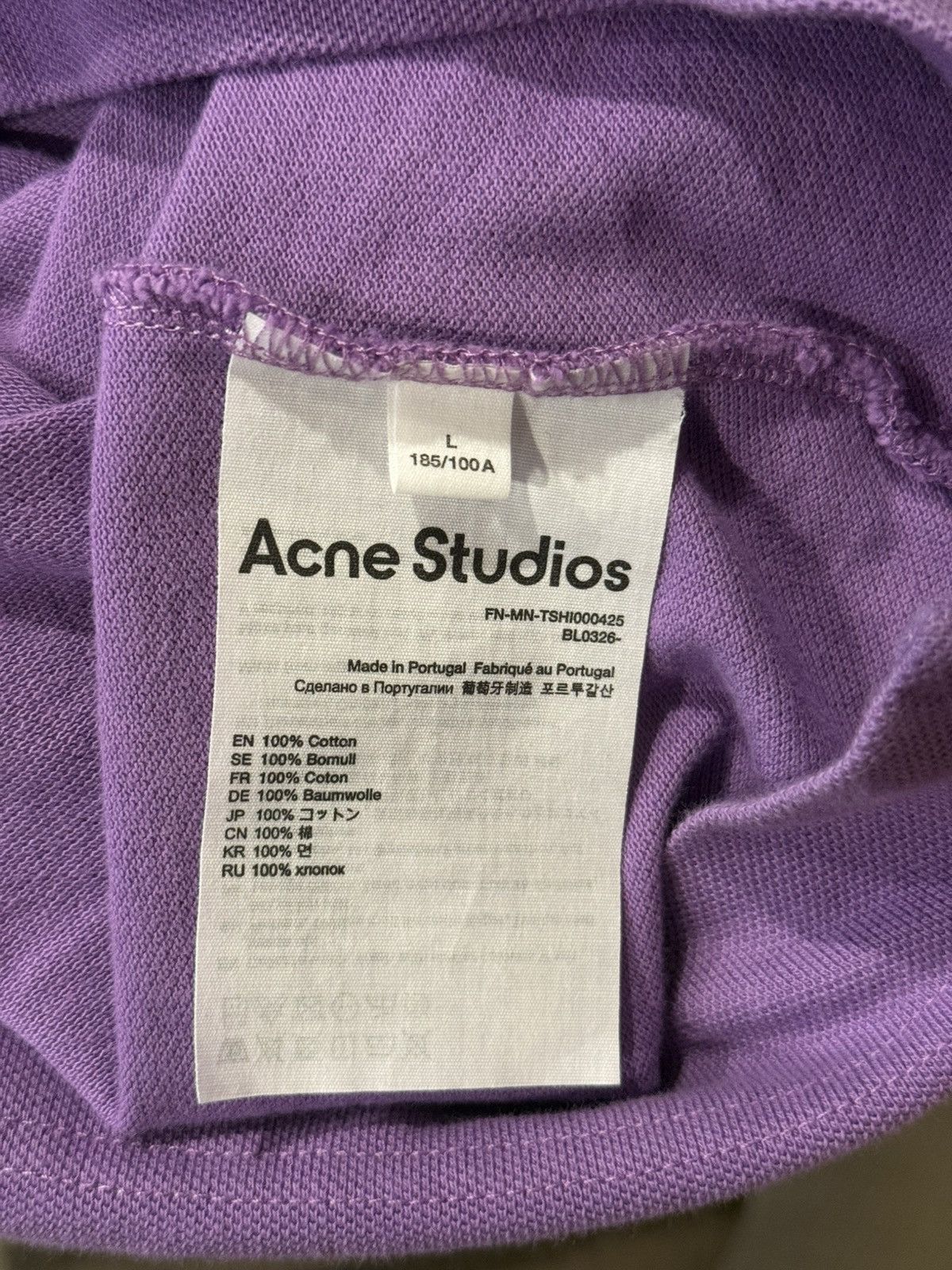 Acne Studios Acne Studios Polo T-shirt Size US L / EU 52-54 / 3 - 4 Thumbnail