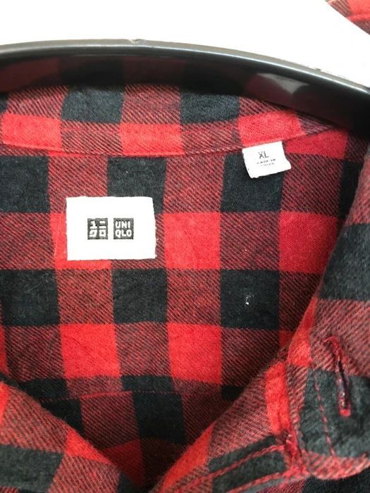 Japanese Brand Japanese Brand Uniqlo Plaid Tartan Flannel Shirt 👕 Size US XL / EU 56 / 4 - 3 Thumbnail