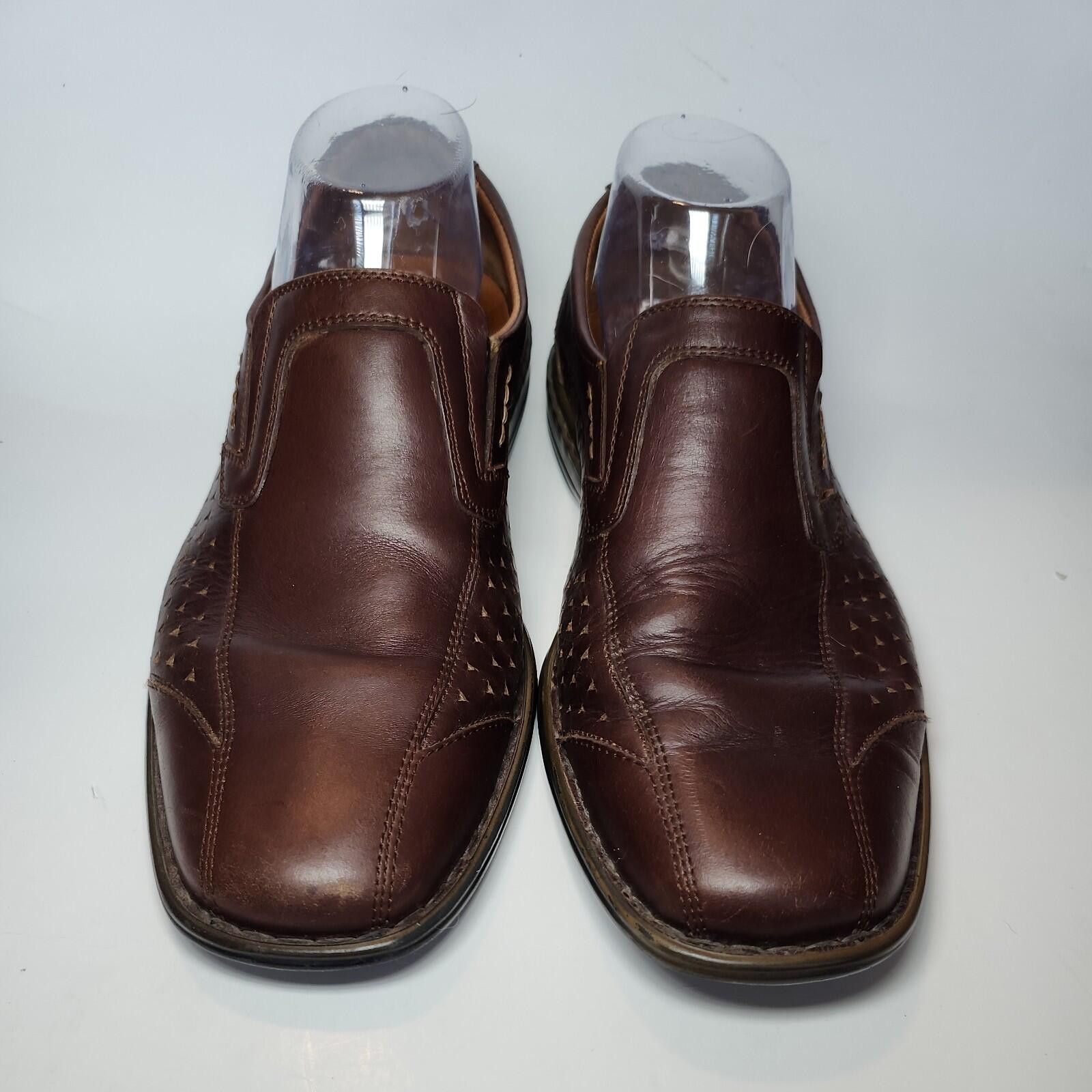 JOSEF SEIBAL Josef Seibel Douglas Slip-On Loafers Men's 41 Brown Leather Size US 8 / EU 41 - 2 Thumbnail