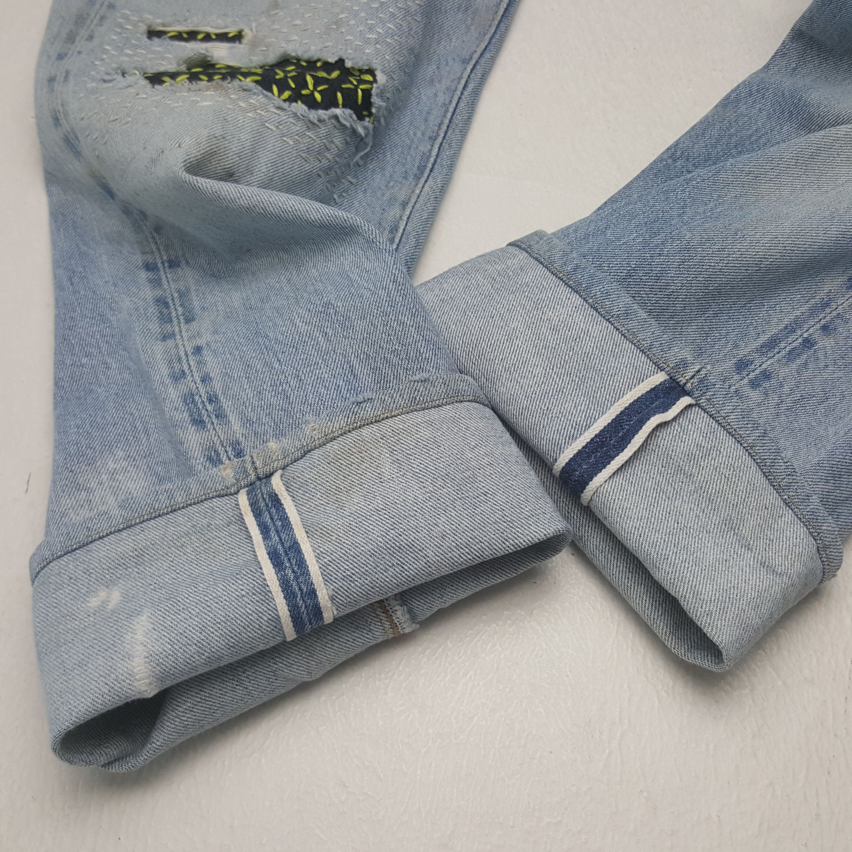 Levi's Vintage Levi's 501 Selvedge Grunge Denim Jeans C297N11 Size US 28 / EU 44 - 15 Thumbnail