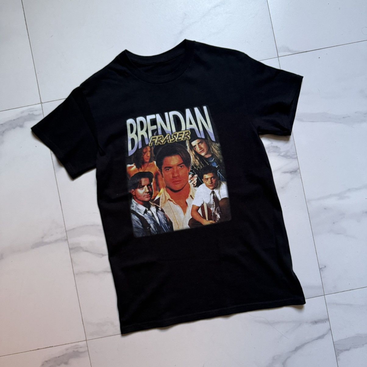 Vintage Vintage Y2K Brendan Fraser Tribute Tee Size US S / EU 44-46 / 1 - 3 Thumbnail