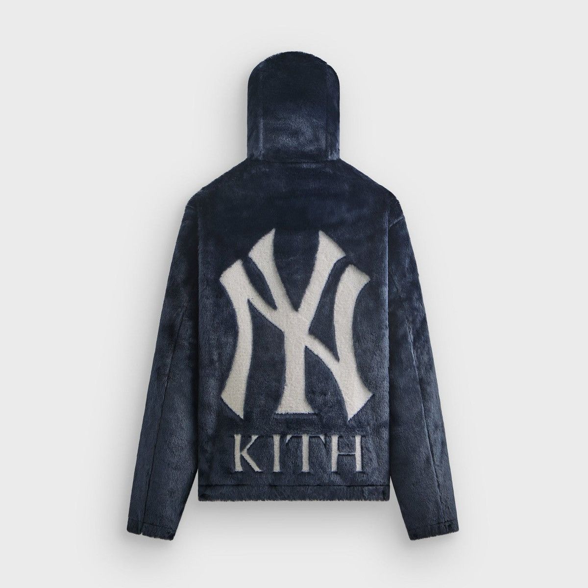 Kith × New York Yankees Kith for the NY Yankees Faux Fur Jacquard Jaysen Hoodie XL Size US XL / EU 56 / 4 - 4 Thumbnail