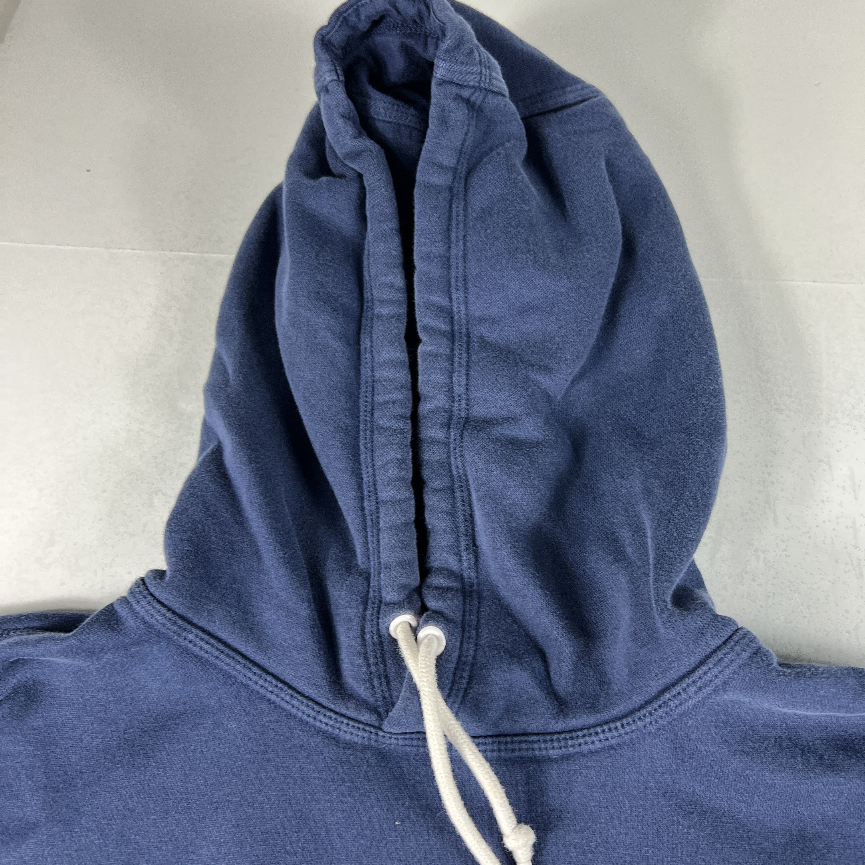 Nike Nike Sweatshirt Blue & White Faded Swoosh Logo Hoodie Size US L / EU 52-54 / 3 - 7 Thumbnail