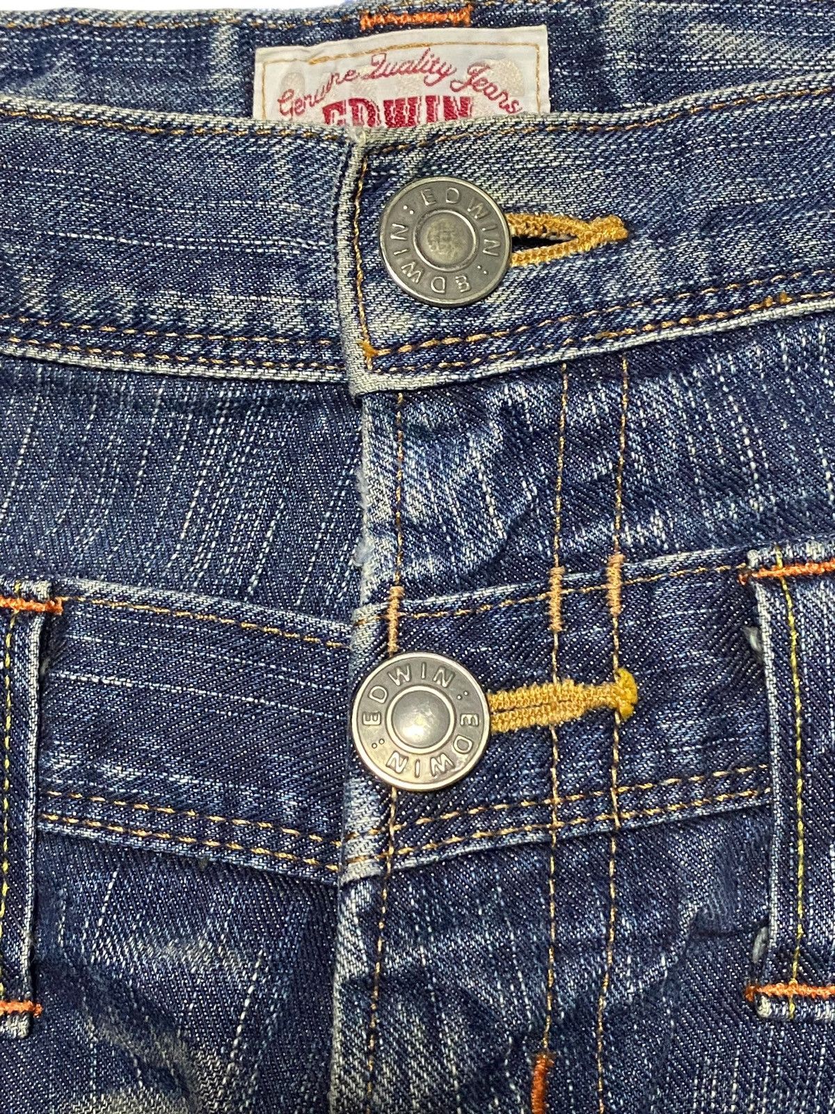Edwin Japanese Brand Edwin XVS Double Waist Rare Style Jeans Size US 32 / EU 48 - 9 Thumbnail