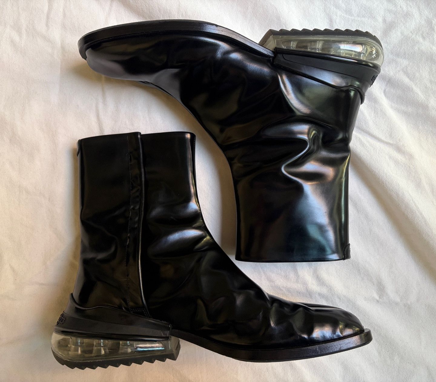 Maison Margiela RARE Maison Margiela Tabi Boots Air Bag Heel Sole MM6 ankle Size US 9 / EU 42 - 4 Thumbnail