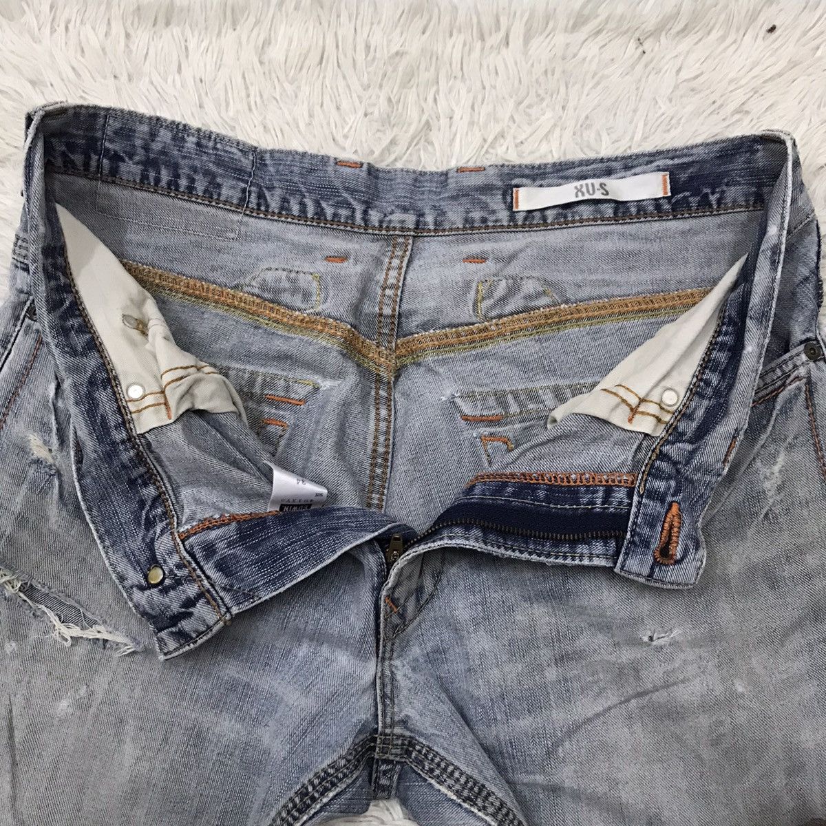 Edwin Vintage Edwin XU-S Distressed Design Jeans Size US 34 / EU 50 - 14 Thumbnail
