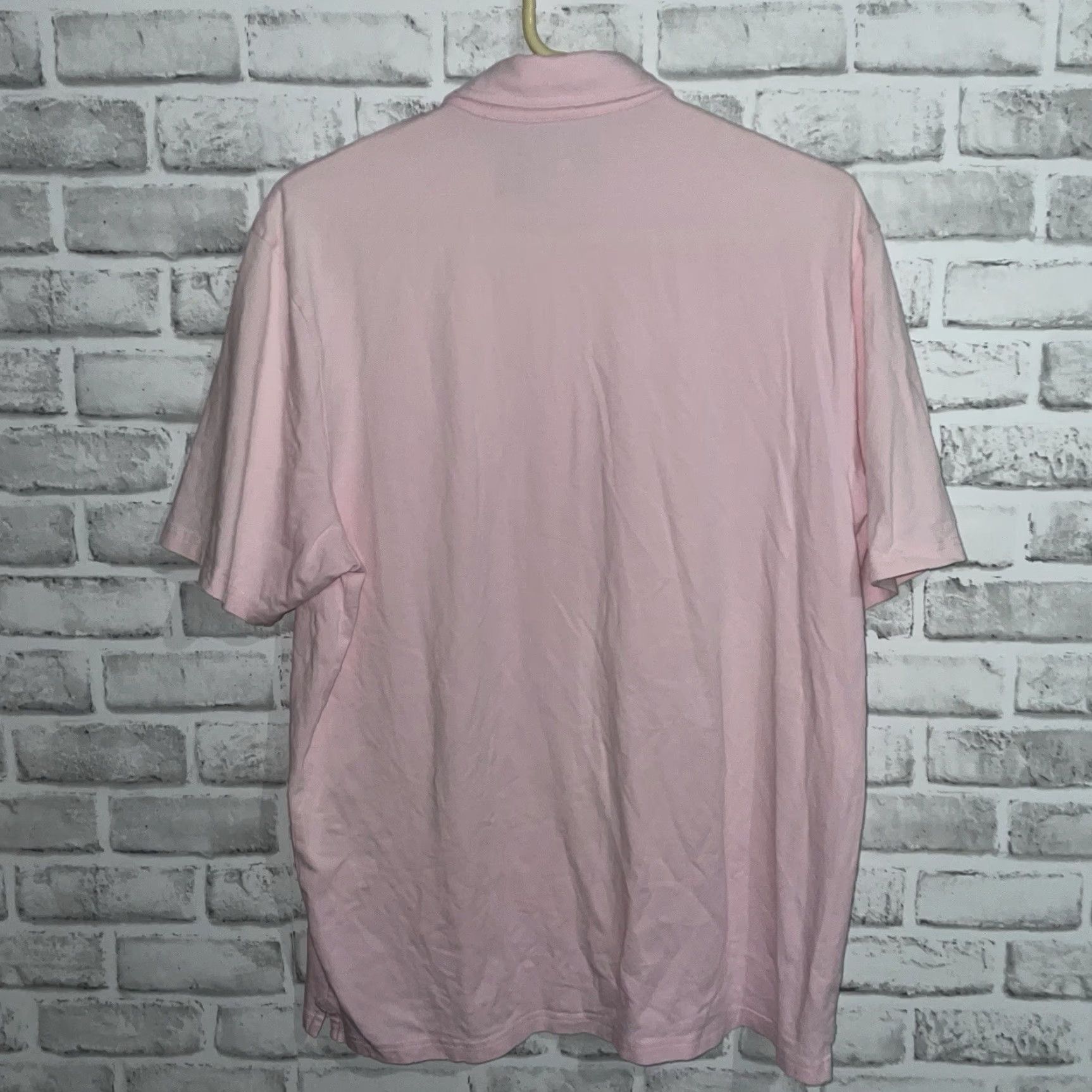 johnnie-O Johnnie-O Hangin Out Pink Cotton Pocket Polo Shirt Mens Size L Size US L / EU 52-54 / 3 - 5 Thumbnail
