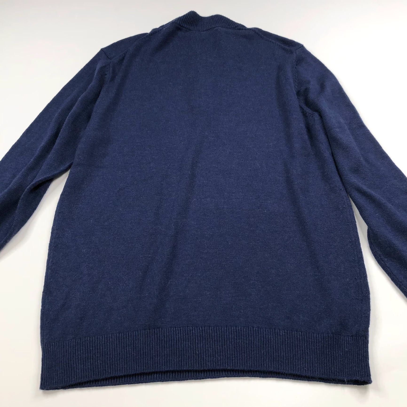 Mizzen+Main Mizzen + Main Pullover 1/4 Zip Mock Neck Sweater Blue Shirt Mens Large Knit Nylon Rayon Size US L / EU 52-54 / 3 - 5 Thumbnail