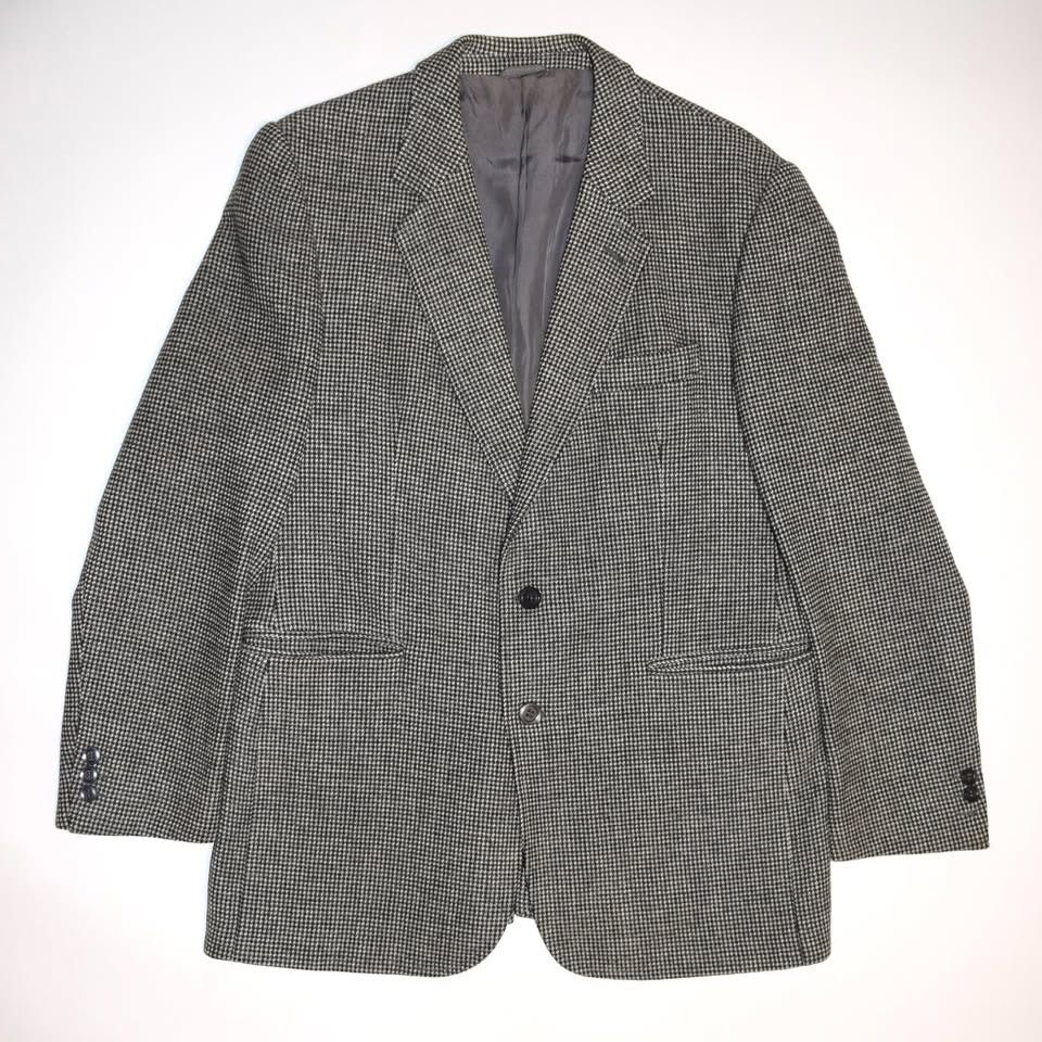 Designer × Vintage Vintage Tweed Mens Blazer Jacket - Medium (42R) Size 42R - 1 Thumbnail