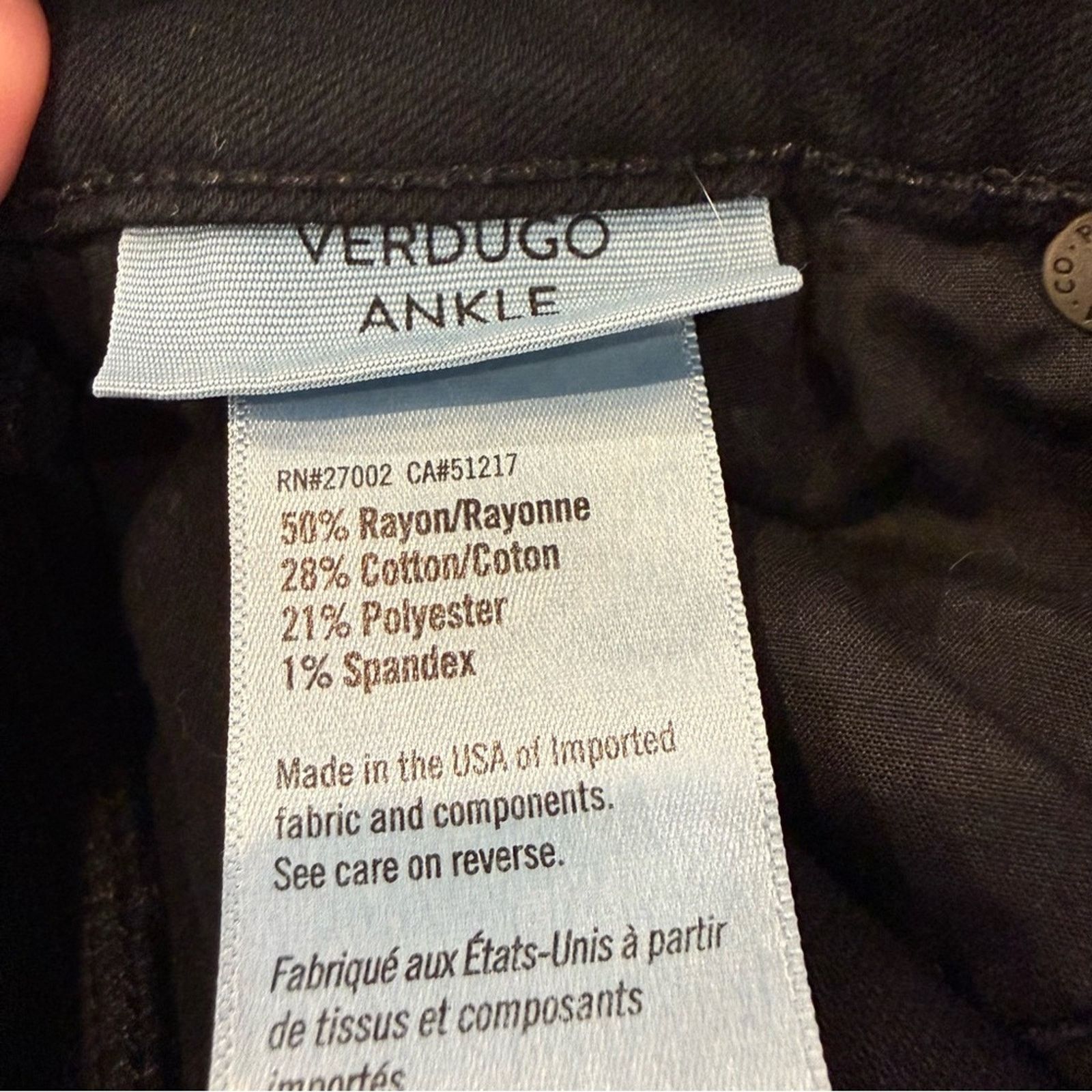 Paige Paige Verdugo Ankle Skinny Denim Jeans Women’s Size 27 Black Size 27" / US 4 / IT 40 - 13 Thumbnail