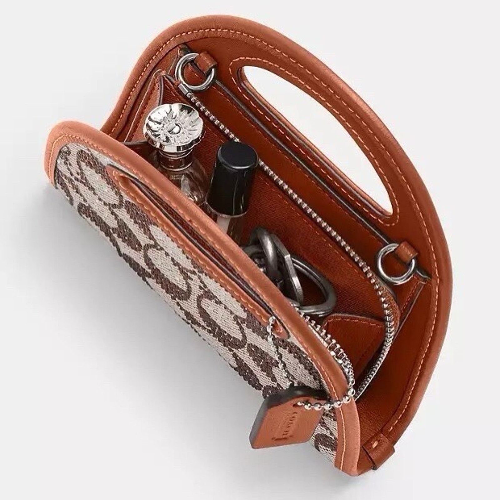 Coach NWT Limited Coach Card Case Crystal Signature Jacquard CX243 Size ONE SIZE - 10 Thumbnail