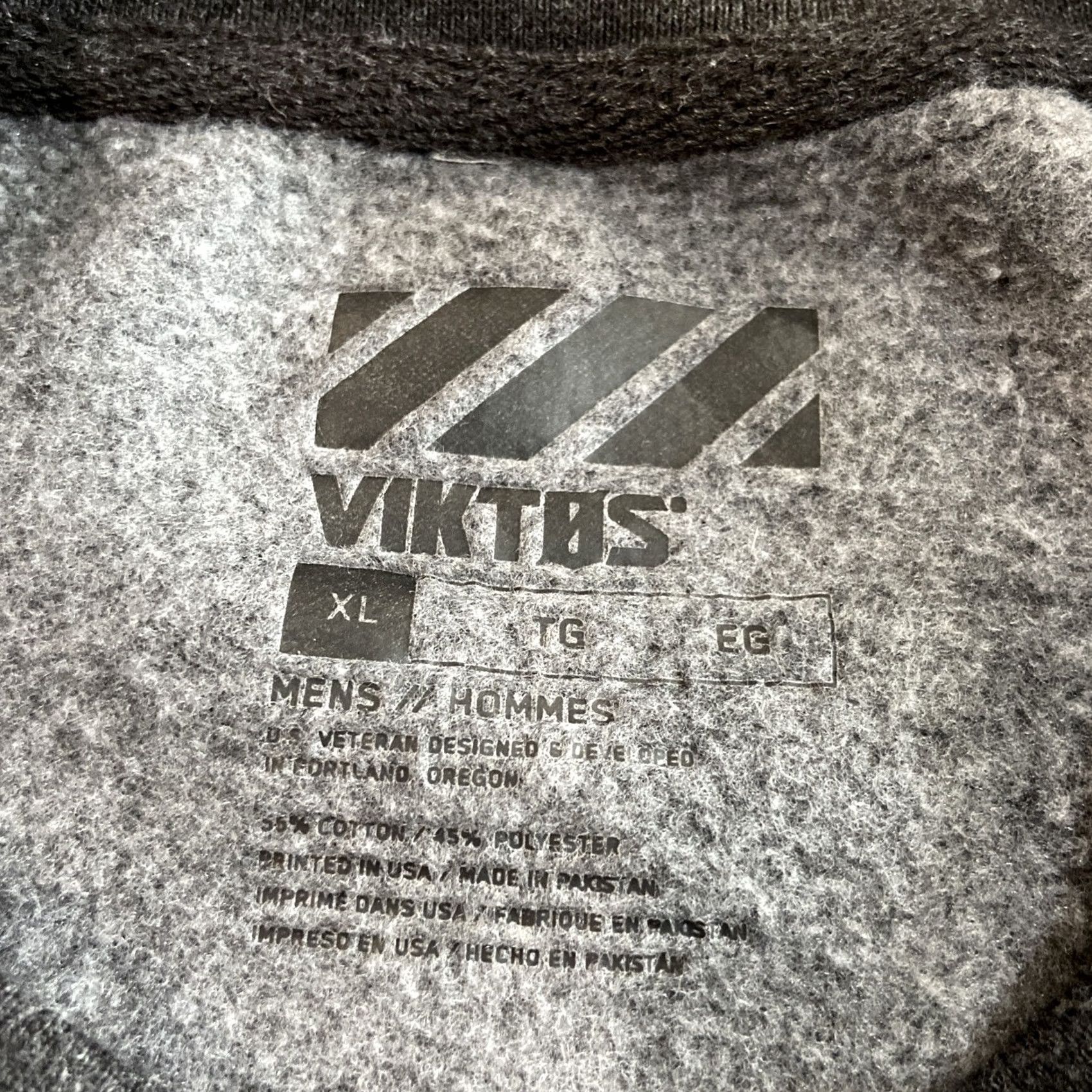 Vintage Viktos Men’s Crew Neck Pullover Long Sleeve Sweatshirt Operator Tactical Size XL Gray Sweatshirt Logo Graphic Print All Seasons Regular Fit Damen? No Size US XL / EU 56 / 4 - 3 Thumbnail