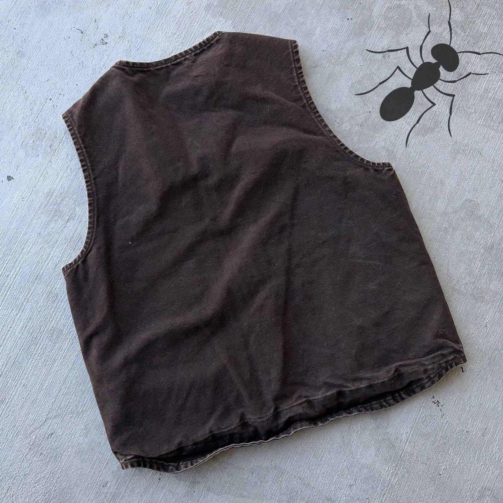 Carhartt × Vintage Carhartt V26 DKB brown work wear vest Size US M / EU 48-50 / 2 - 4 Thumbnail