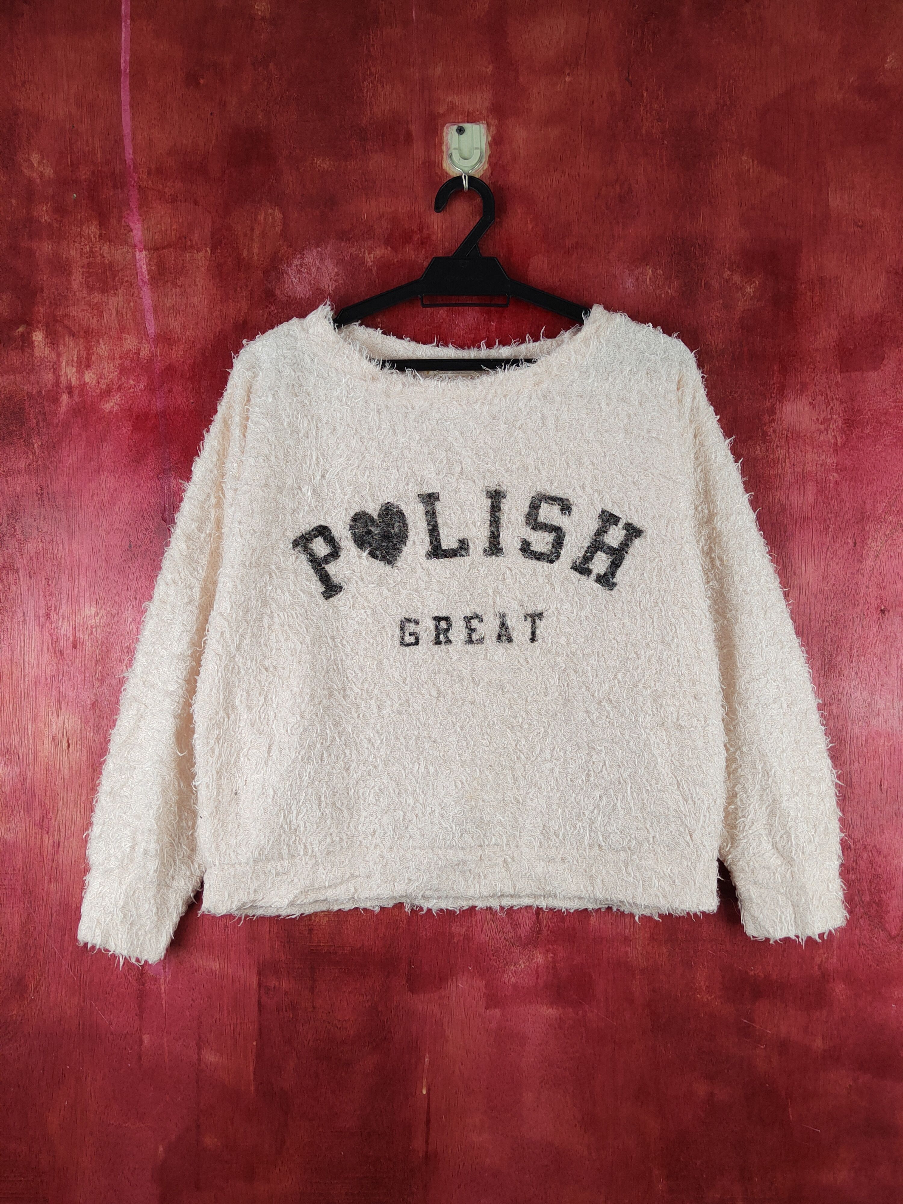 Japanese Brand Galyge Light Peach Shag Shaggy Fur Mohair Knitwear #S1929 Size S / US 4 / IT 40 - 1 Thumbnail