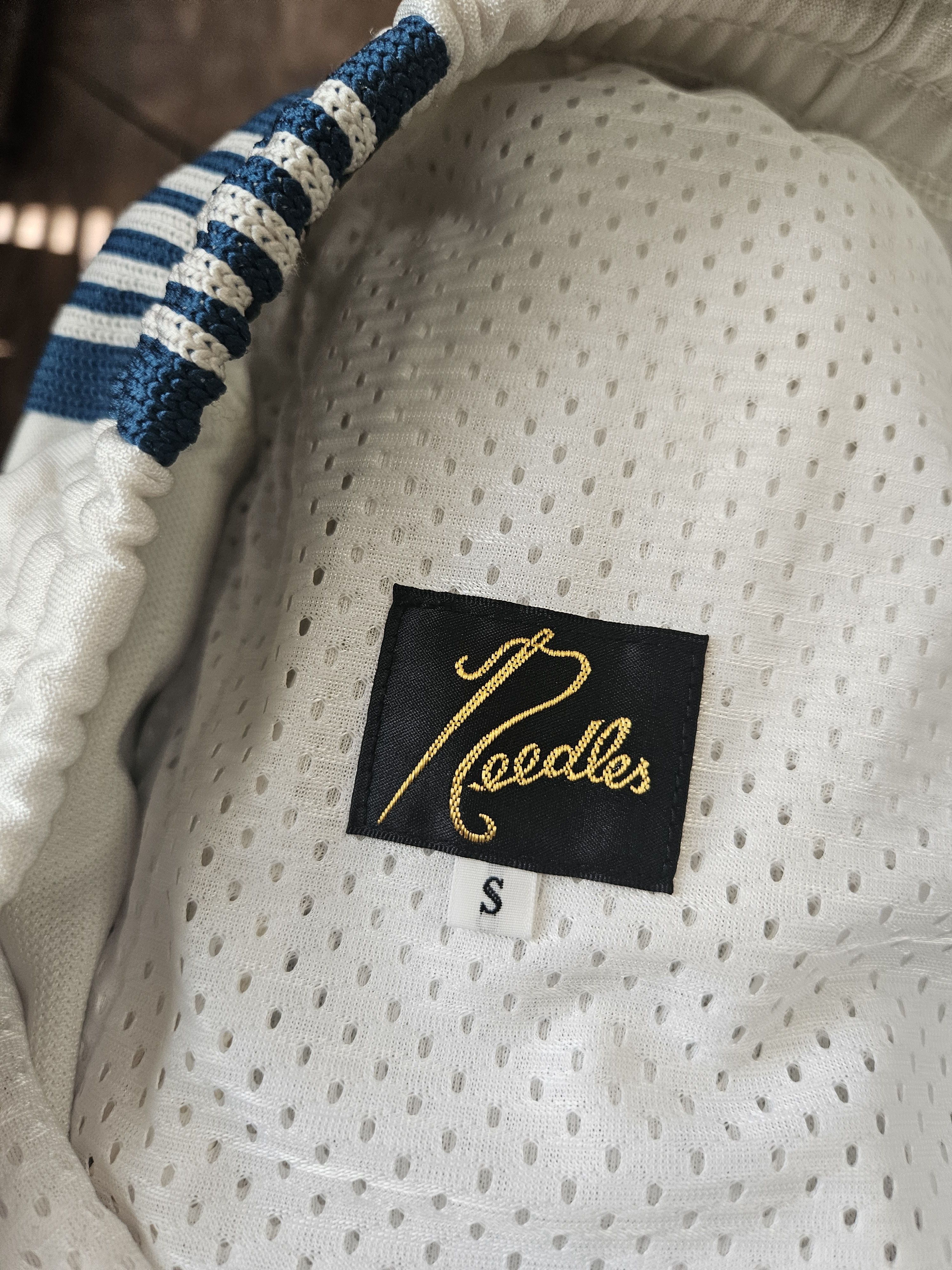 Needles Poly Smooth White Sea Blue Track Pants Size US 30 / EU 46 - 6 Thumbnail