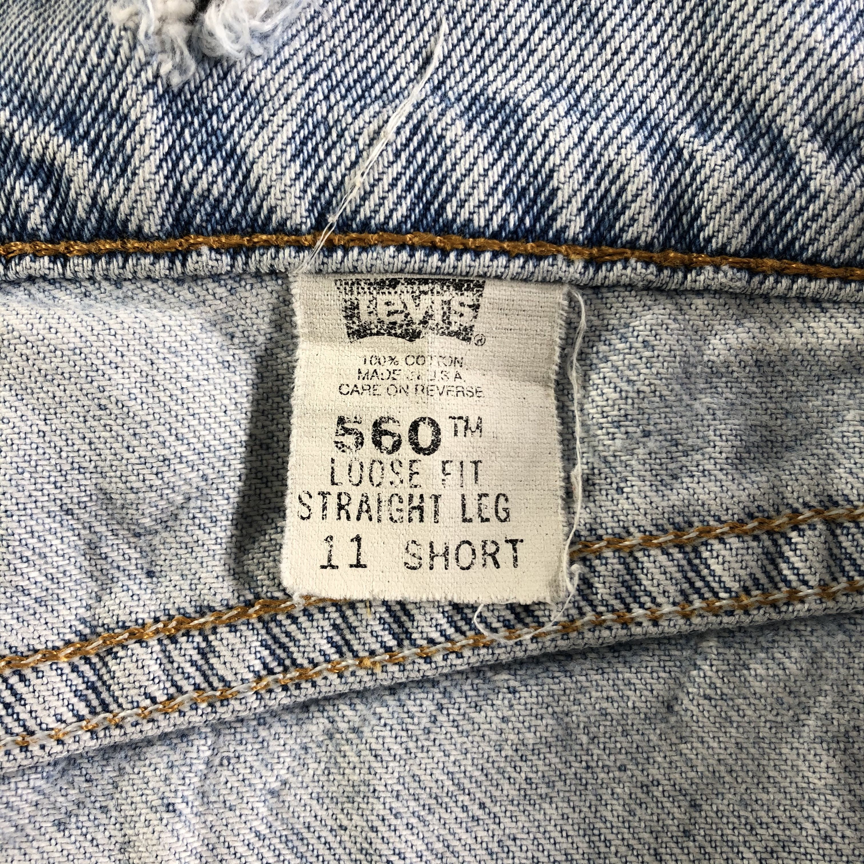 Levi's 90s Vintage Light Wash Levis 560 Jeans-J3119 Size US 30 / EU 46 - 11 Thumbnail