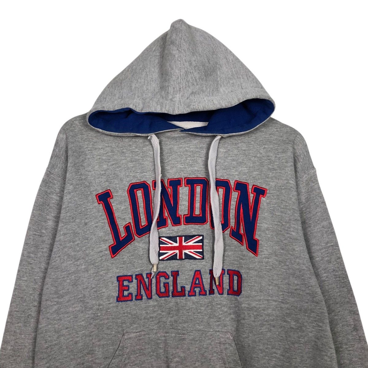 Japanese Brand 📌Vintage Hoodie Pull Over London England Big Logo Embroidery Size US M / EU 48-50 / 2 - 4 Thumbnail