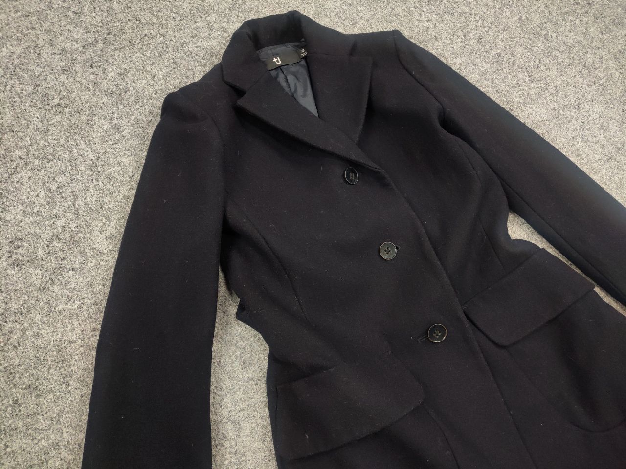 Jil Sander Jil Sander +J x Uniqlo Navy blue Wool Coat Womens Jacket Size S / US 4 / IT 40 - 8 Thumbnail