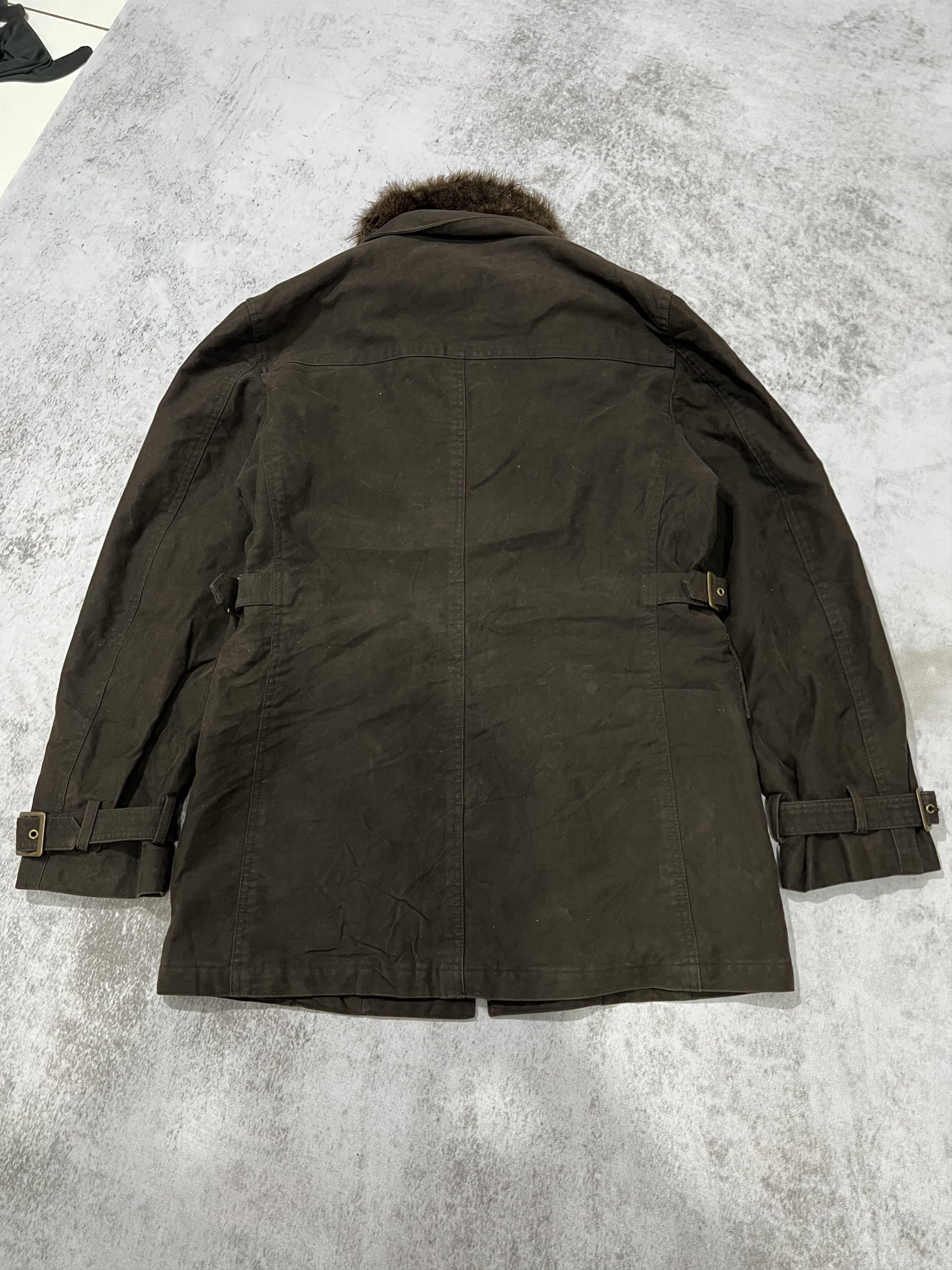 Tornado Mart 2000s Japanese Tornado Mart Fur Chore Belted Jacket y2k Size US L / EU 52-54 / 3 - 2 Thumbnail