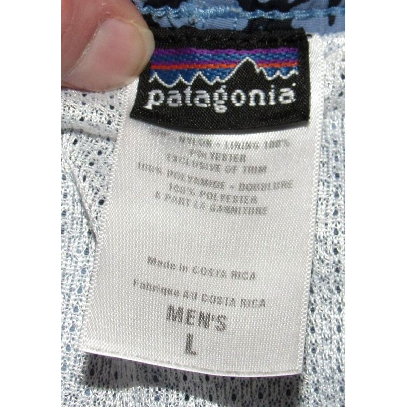 Patagonia PATAGONIA Blue Printed 9" Lined Baggies Shorts Large Mens Size US 33 - 4 Thumbnail